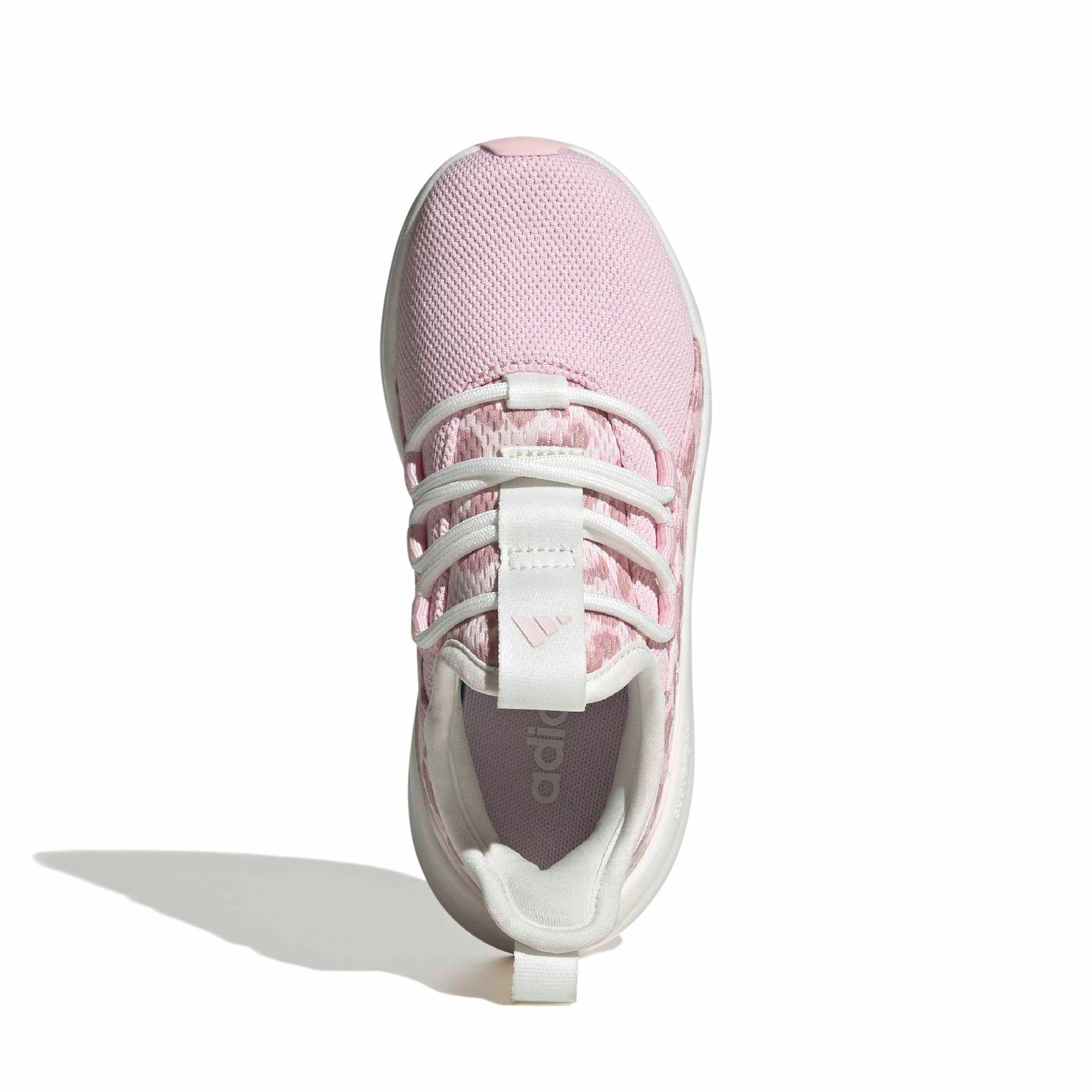 adidas Lite Racer Adapt 8.0 "Core White/Distilled Pink/Clear Pink" Grade School Girls' Shoe - WHITE/PINK/PINK