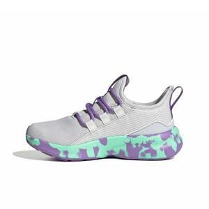 adidas Lite Racer Adapt 8.0 "Dash Grey/Violet Fusion/Pulse Mint" Grade School Girls' Shoe - GREY/VIOLET/MINT