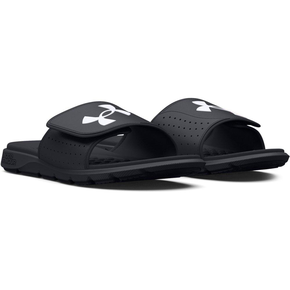 Under Armour Ignite Pro Grade School Boys' "Black/White" Slide