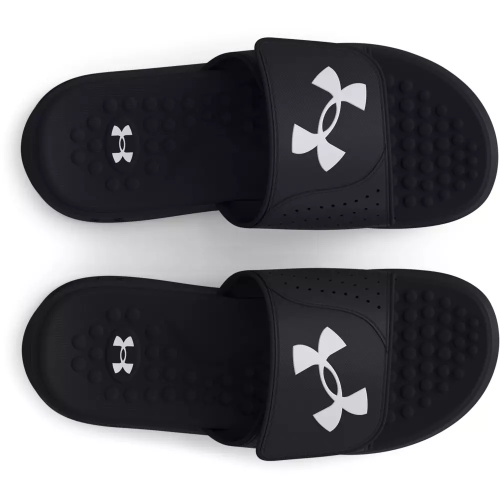Under Armour Ignite Pro "Black/White" Grade School Boys' Slide - BLACK/WHITE