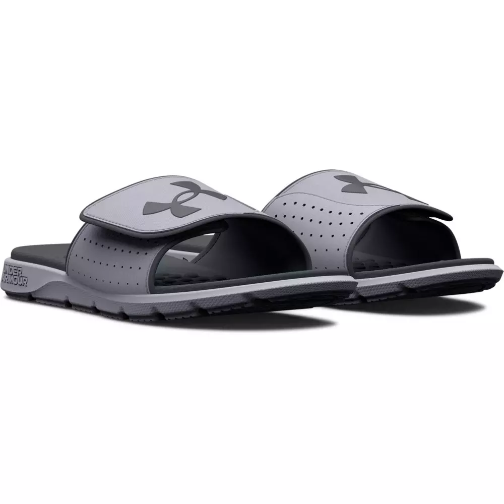 Under Armour Ignite Pro "Mod Grey/Pitch Grey" Grade School Boys' Slide - GREY/GREY