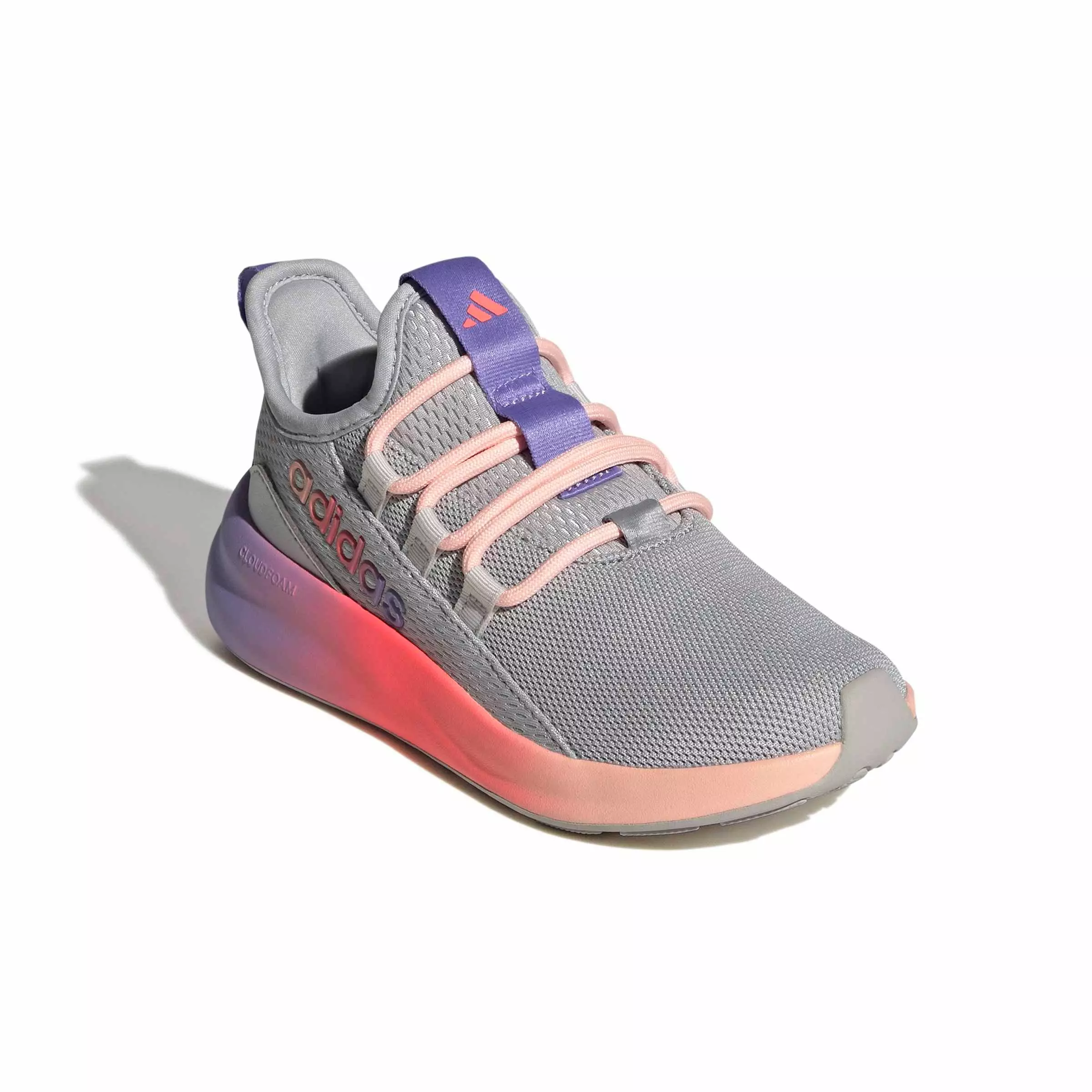 adidas Lite Racer Adapt 8.0 "Grey Two/Grey One/Purple Rush" Grade School Boys' Shoe - GREY/GREY/PURPLE