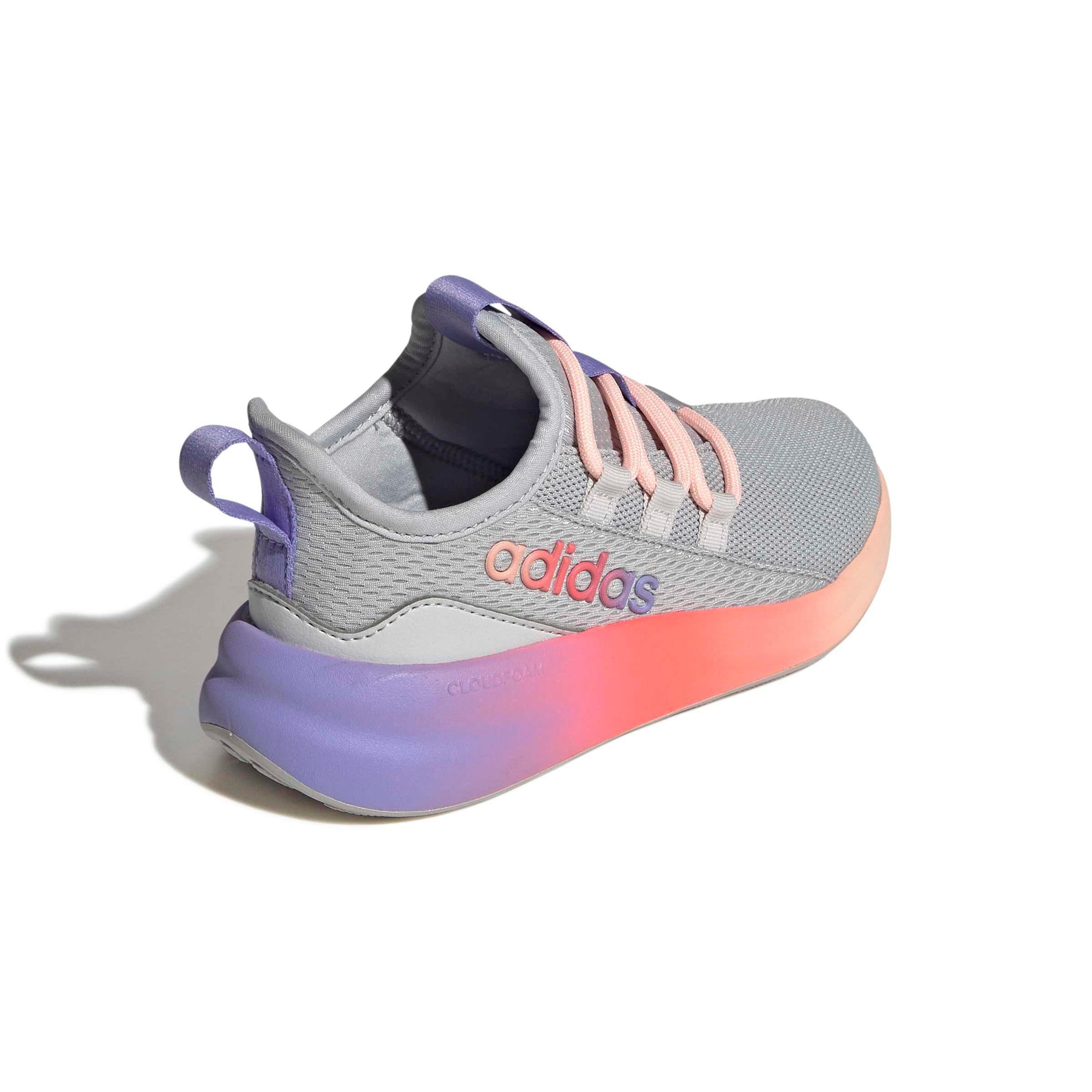 adidas Lite Racer Adapt 8.0 "Grey Two/Grey One/Purple Rush" Grade School Boys' Shoe - GREY/GREY/PURPLE