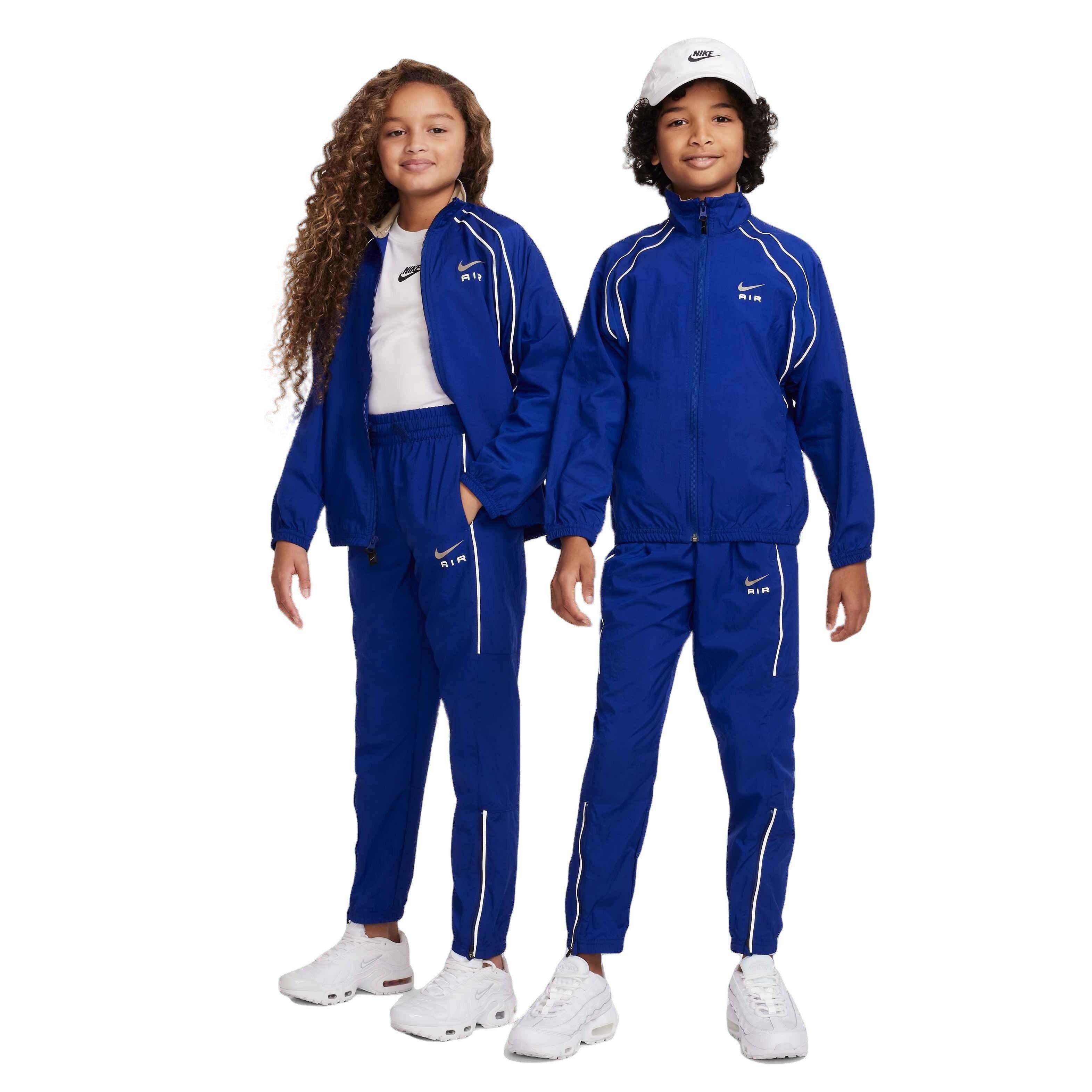 Blue nike air on sale tracksuit