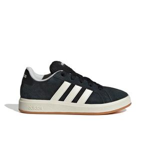 adidas Grand Court 00s "Core Black/Off White/Gum 10" Grade School Boys' Shoe - BLACK/OFF WHITE/GUM