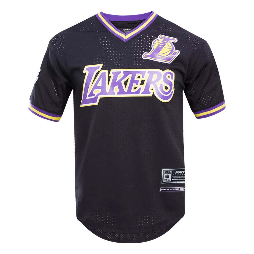 Pro Standard​ Men's NBA Los Angeles Lakers Logo Mesh Pro Team Jersey -Black - BLACK