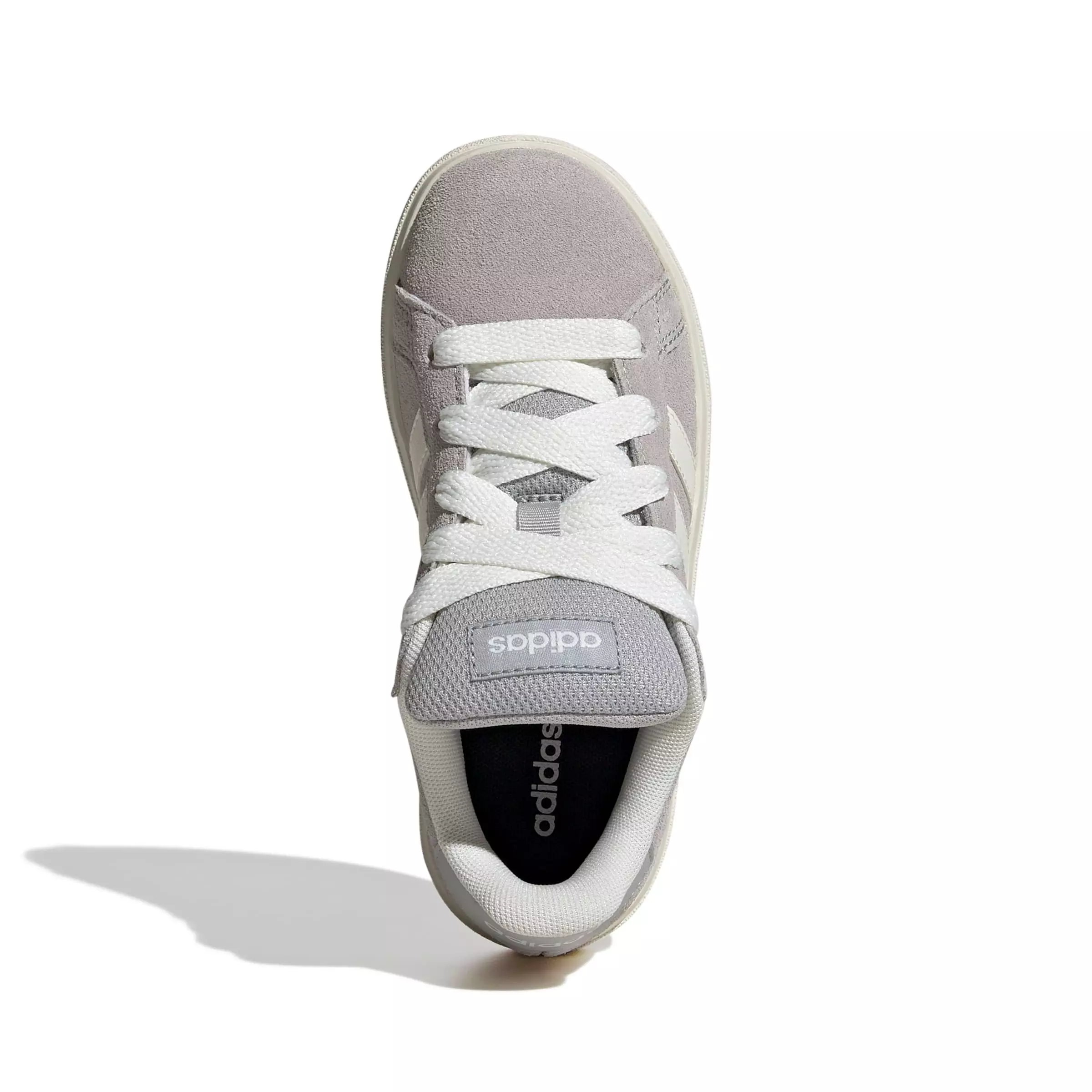 adidas Grand Court 00s "Grey Two/Off White/Gum 10" Grade School Boys' Shoe - GREY/OFF WHITE/GUM