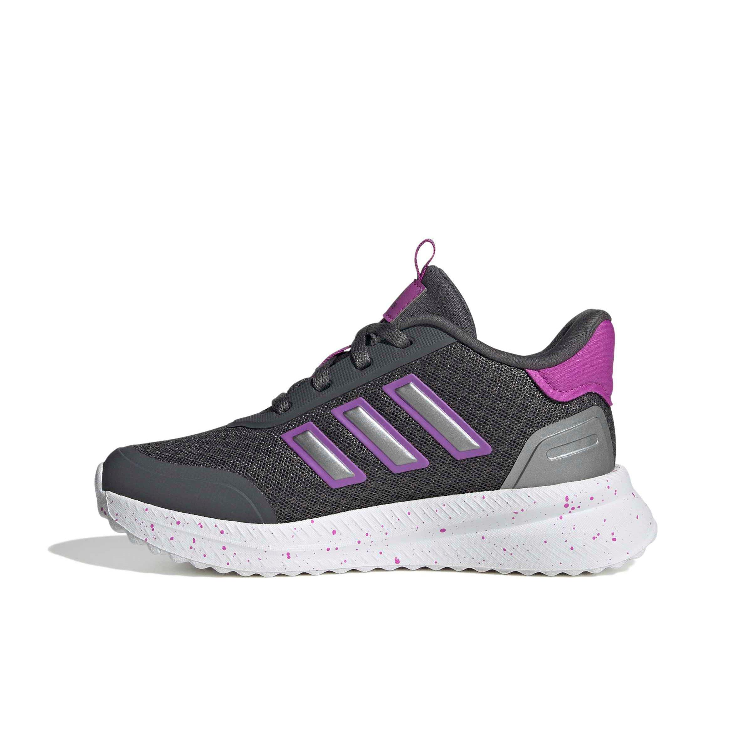 adidas X_PLRPATH "Grey Five/Purple Burst/Iron Metallic" Grade School Girls' Shoe - GREY/PURPLE/IRON