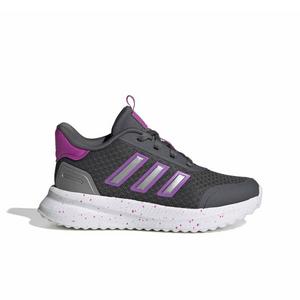 adidas X_PLRPATH "Grey Five/Purple Burst/Iron Metallic" Grade School Girls' Shoe - GREY/PURPLE/IRON