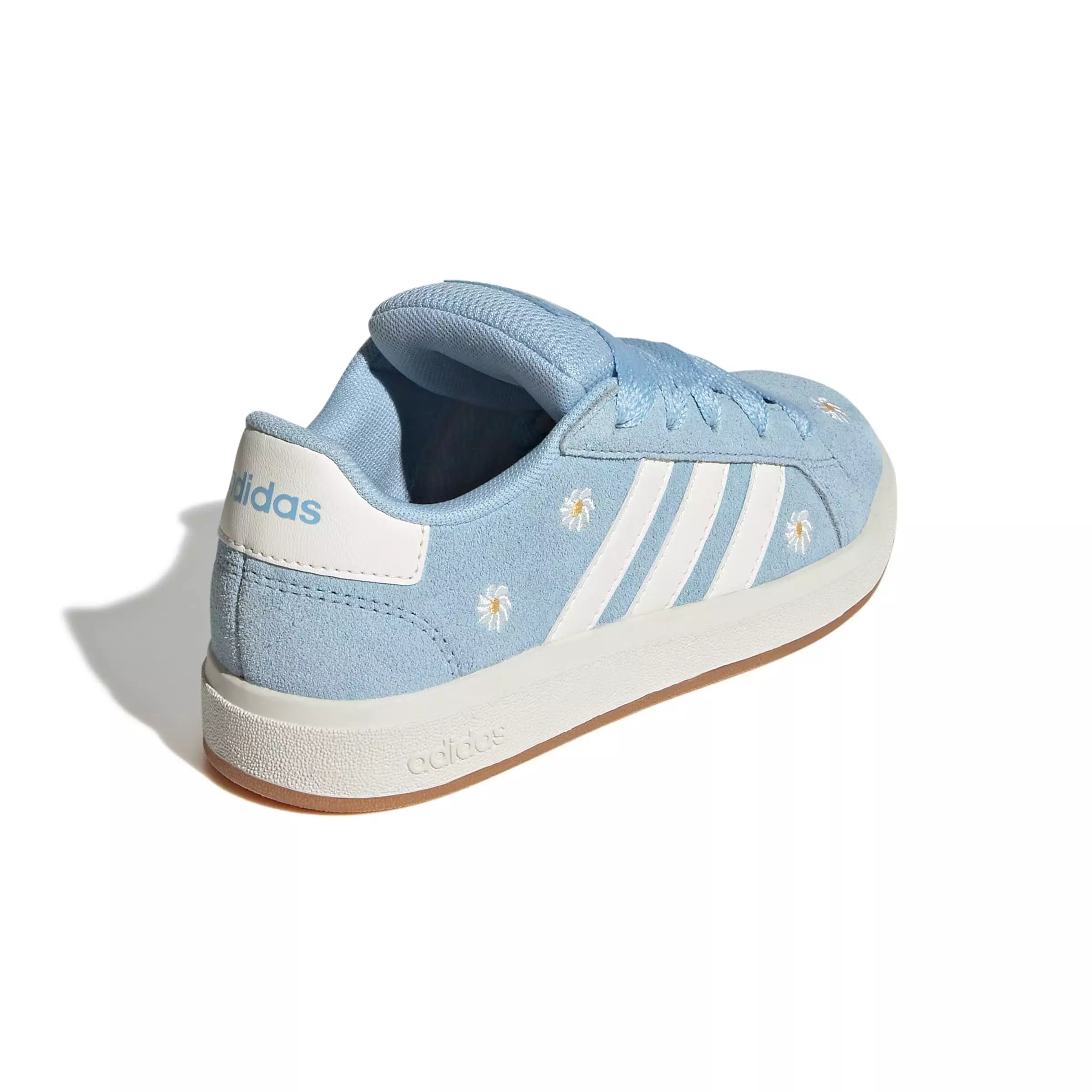 adidas Grand Court 00s "Clear Sky/Off White/Gum 10" Grade School Girls' Shoe - SKY/OFF WHITE/GUM