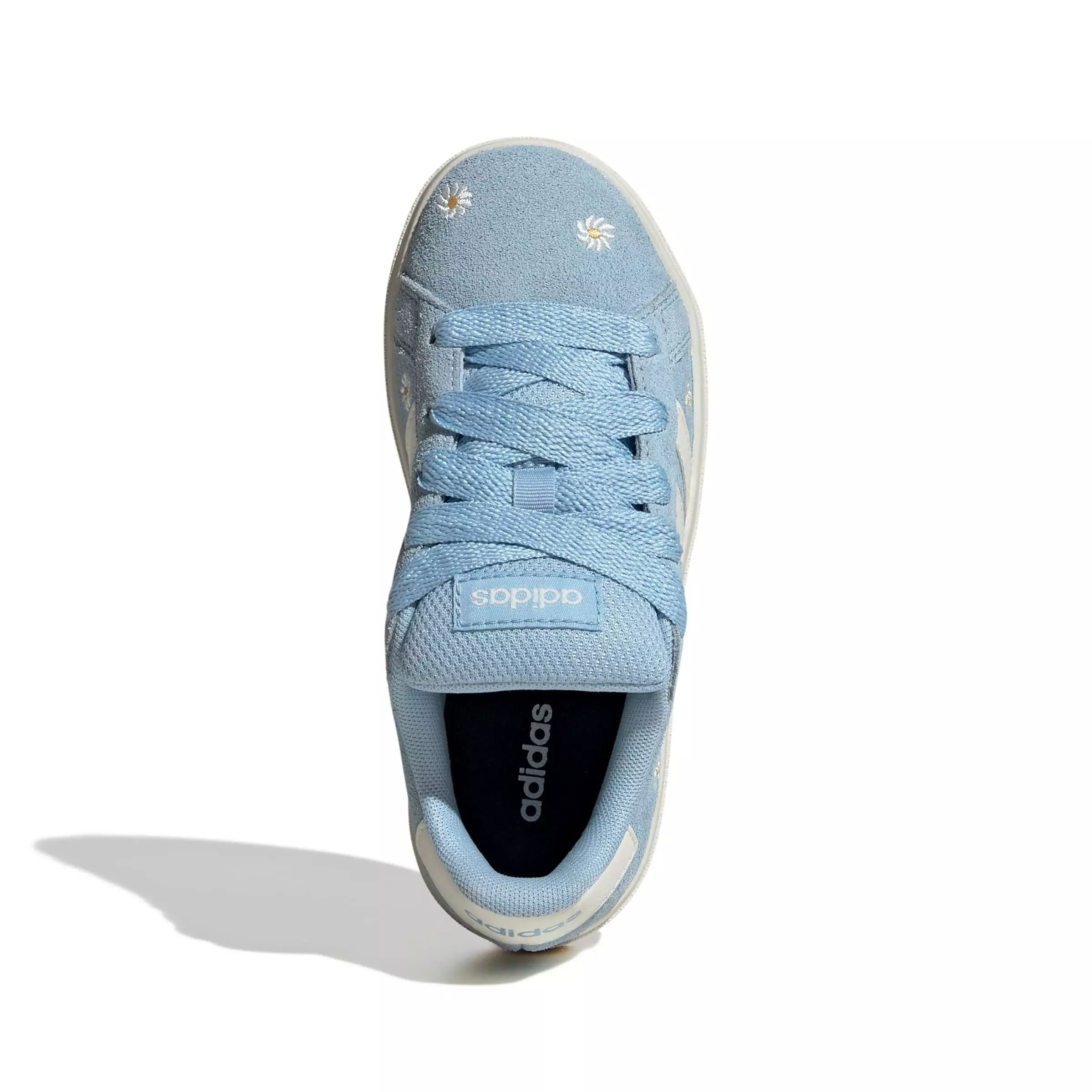 adidas Grand Court 00s "Clear Sky/Off White/Gum 10" Grade School Girls' Shoe - SKY/OFF WHITE/GUM