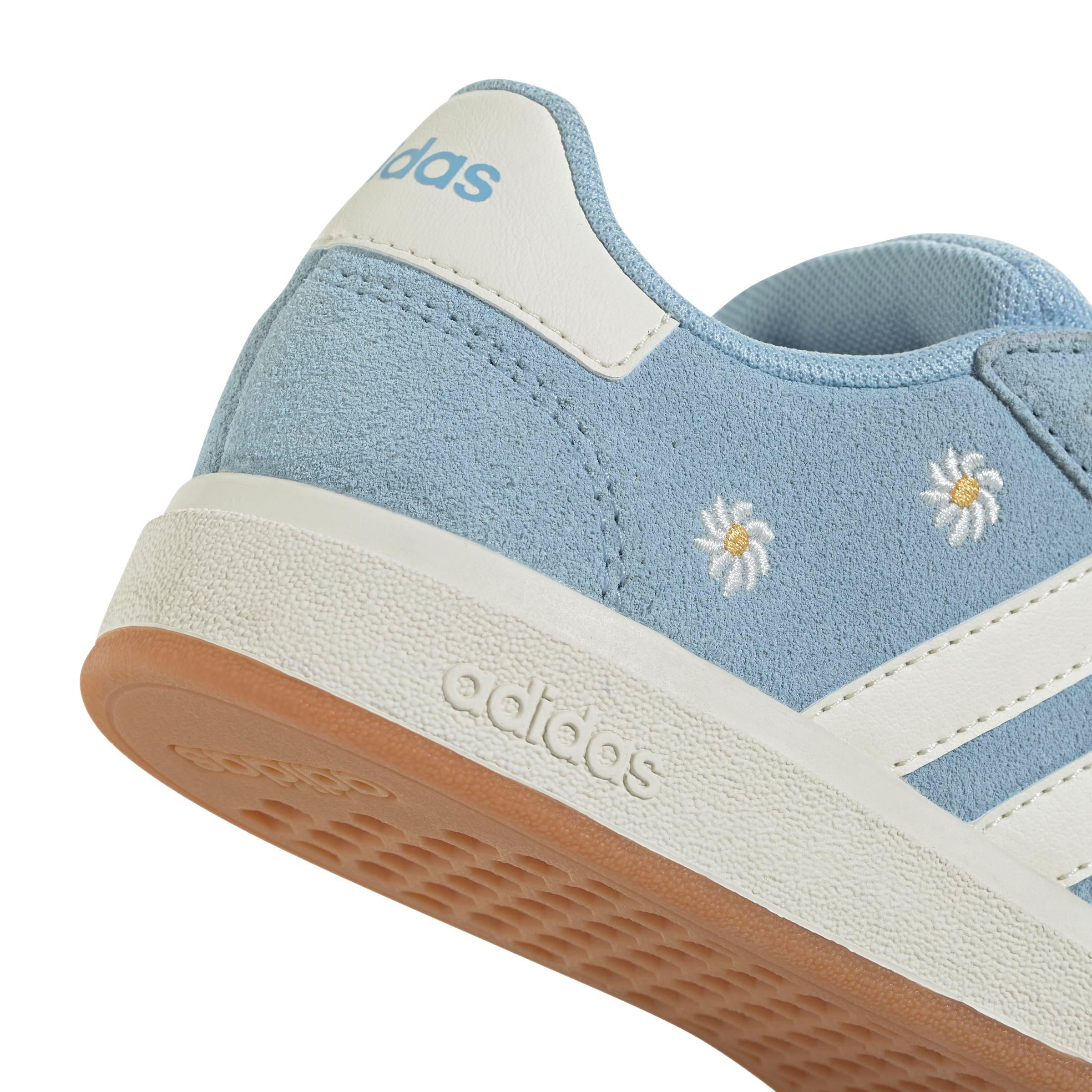 adidas Grand Court 00s "Clear Sky/Off White/Gum 10" Grade School Girls' Shoe - SKY/OFF WHITE/GUM