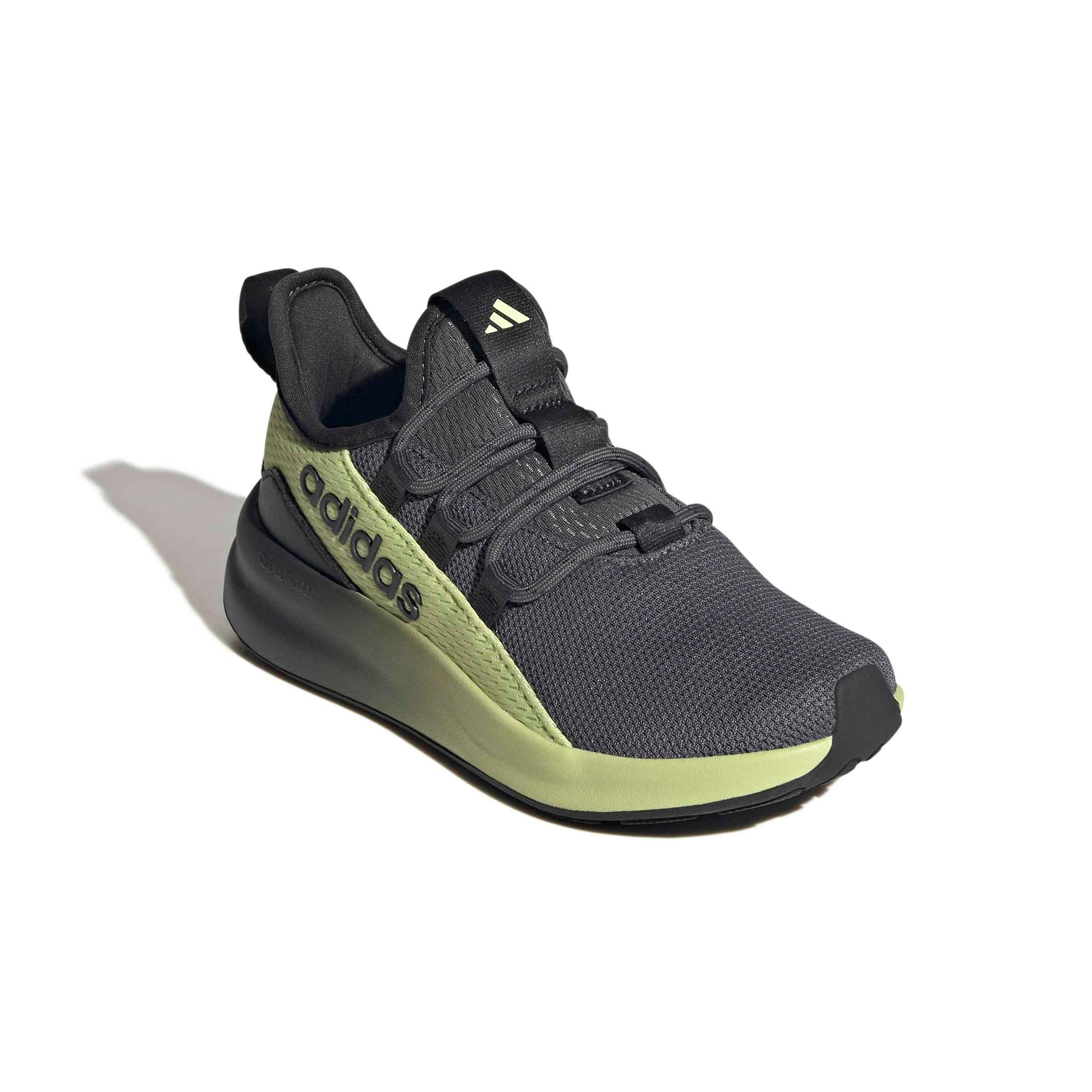 adidas Lite Racer Adapt 8.0 "Carbon/Grey Five/Semi Frozen Lemon" Grade School Boys' Shoe - CARBON/GREY/LEMON