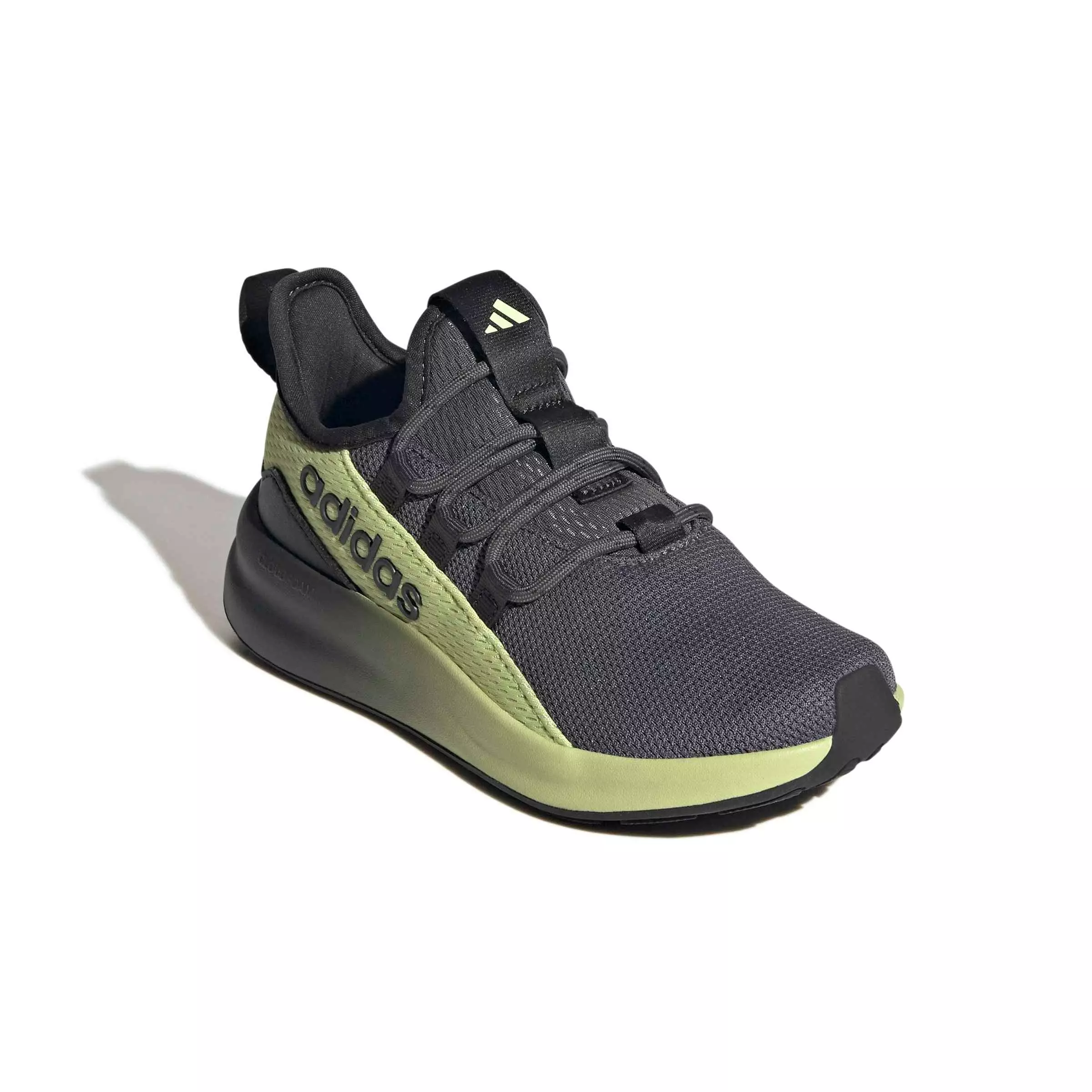 adidas Lite Racer Adapt 8.0 "Carbon/Grey Five/Semi Frozen Lemon" Grade School Boys' Shoe - CARBON/GREY/LEMON