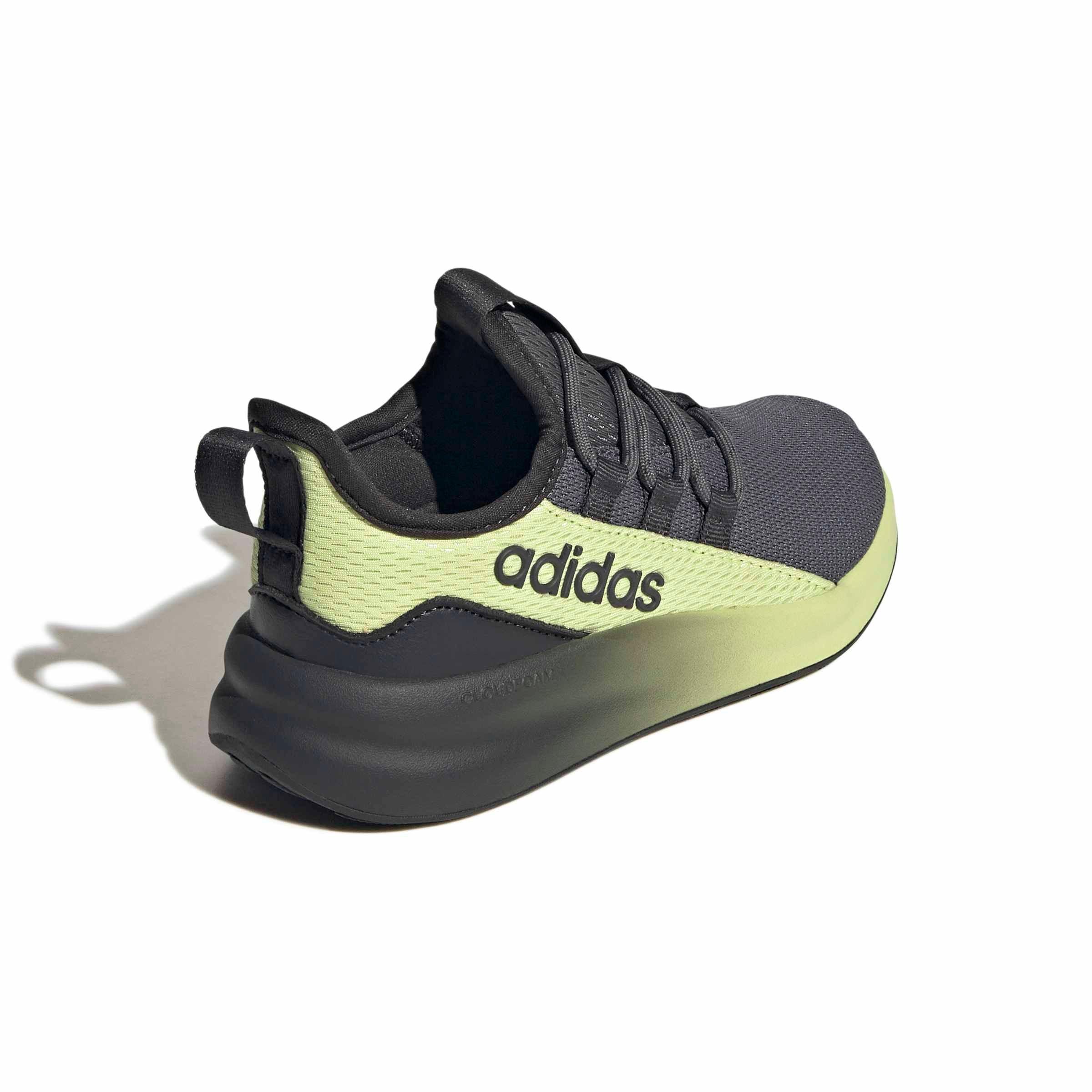 adidas Lite Racer Adapt 8.0 "Carbon/Grey Five/Semi Frozen Lemon" Grade School Boys' Shoe - CARBON/GREY/LEMON