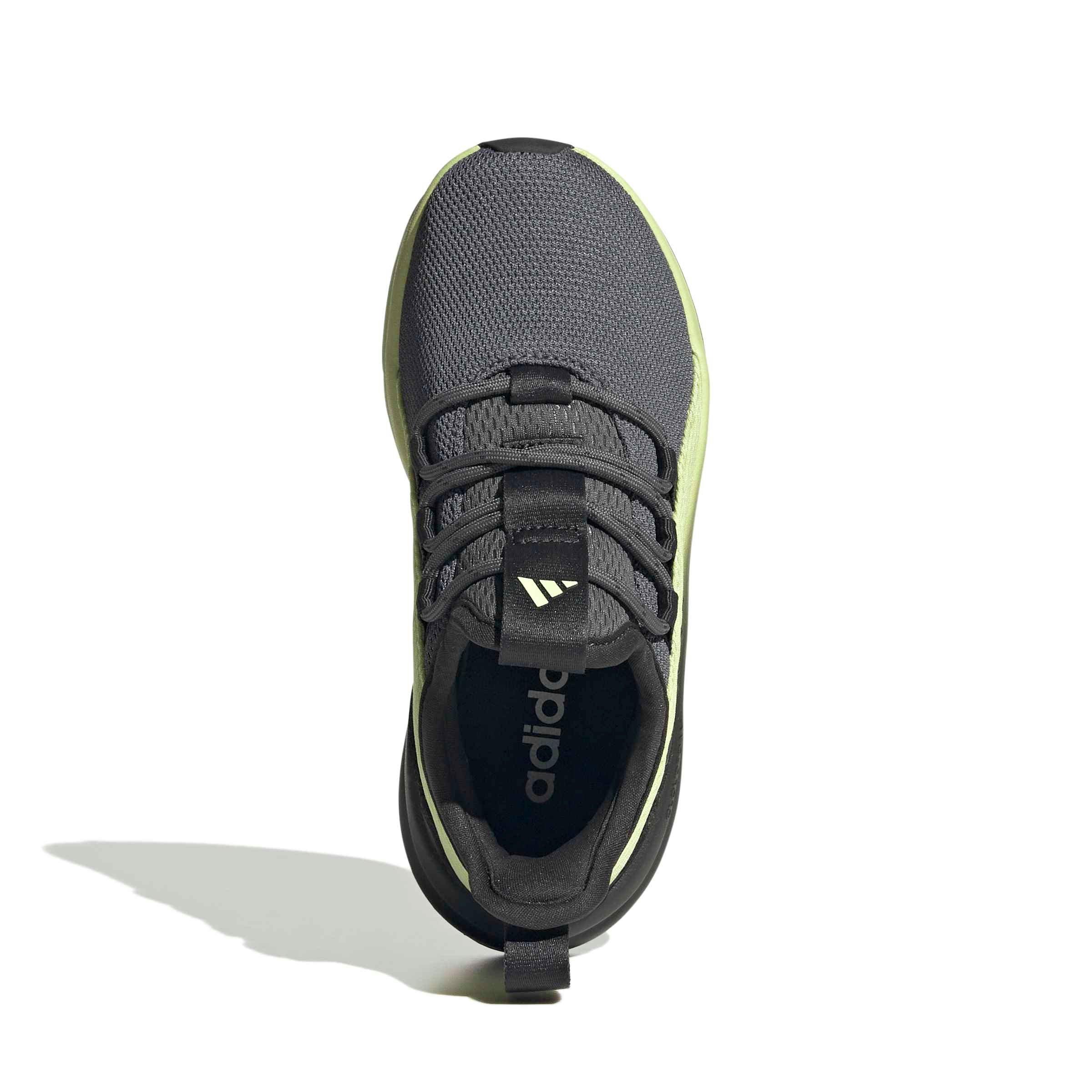 adidas Lite Racer Adapt 8.0 "Carbon/Grey Five/Semi Frozen Lemon" Grade School Boys' Shoe - CARBON/GREY/LEMON