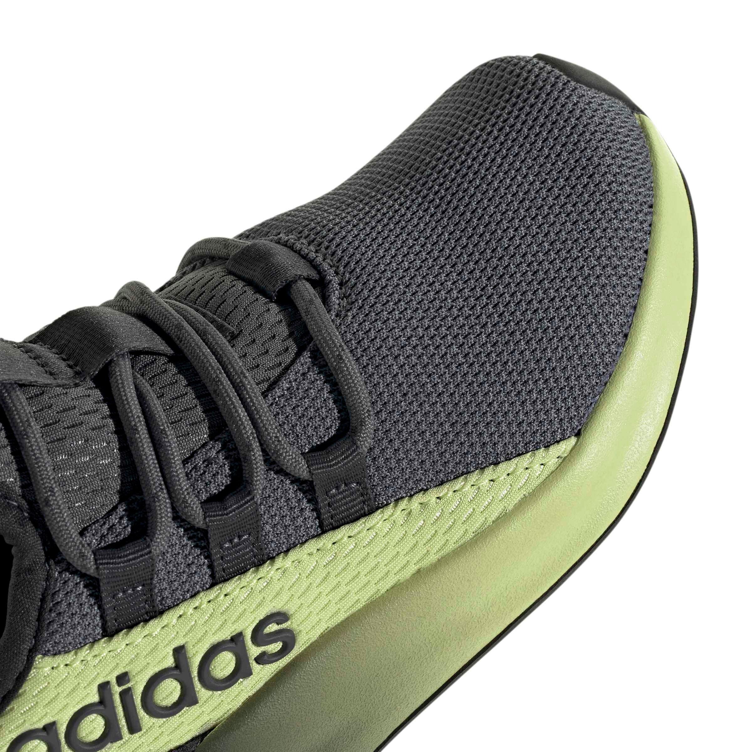 adidas Lite Racer Adapt 8.0 "Carbon/Grey Five/Semi Frozen Lemon" Grade School Boys' Shoe - CARBON/GREY/LEMON