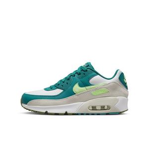 Nike Air Max 90 LTR "White/Barely Volt/Bright Spruce/Phantom" Grade School Boys' Shoe