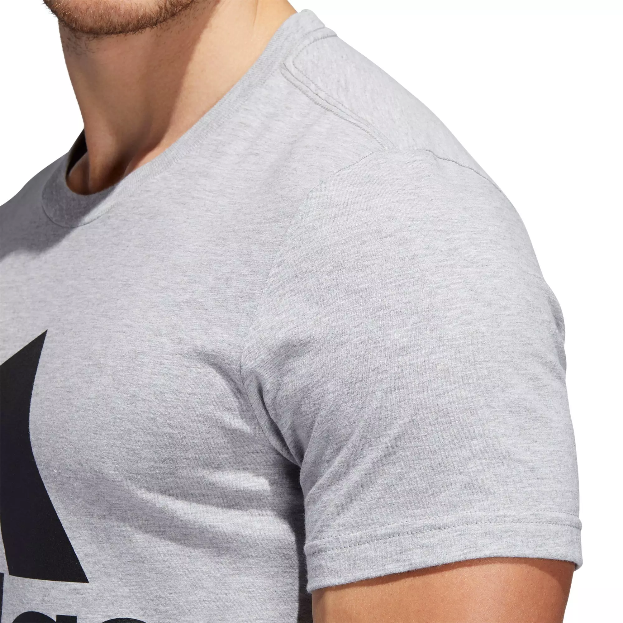 adidas Men's Basic Badge Of Sport Tee - GREY