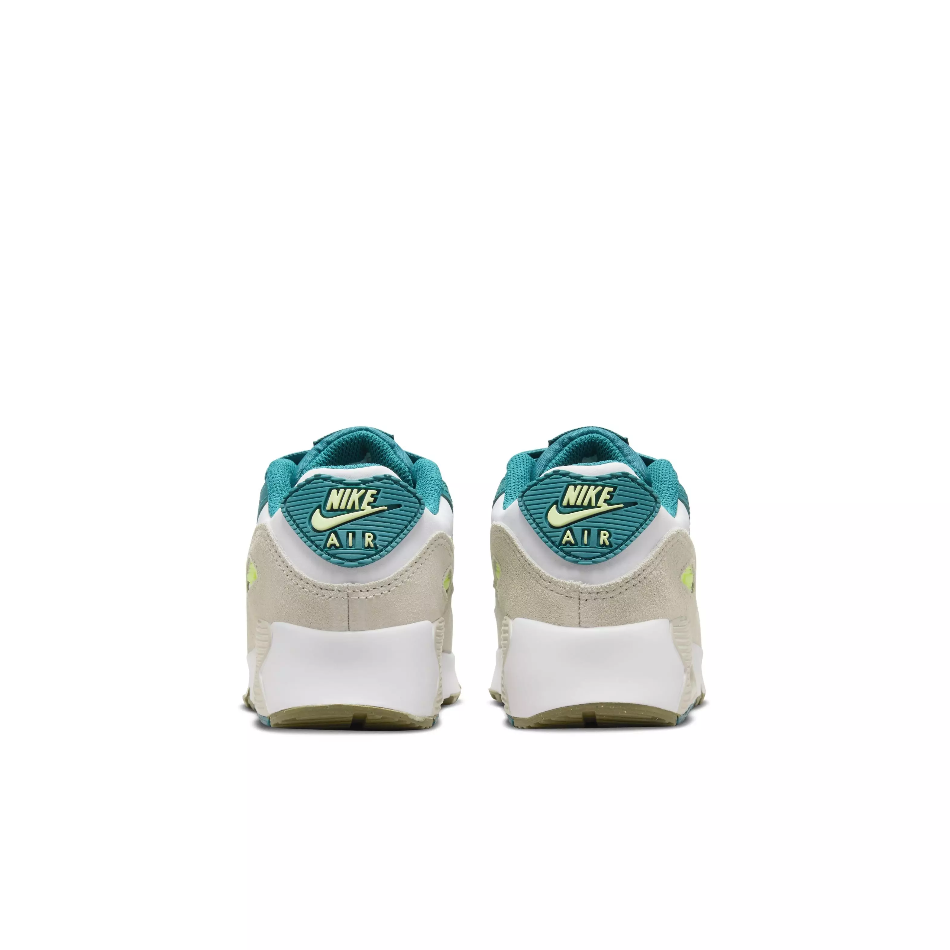 Nike Air Max 90 LTR "White/Barely Volt/Bright Spruce/Phantom" Preschool Boys' Shoe - WHITE/VOLT/SPRUCE/PHANTOM