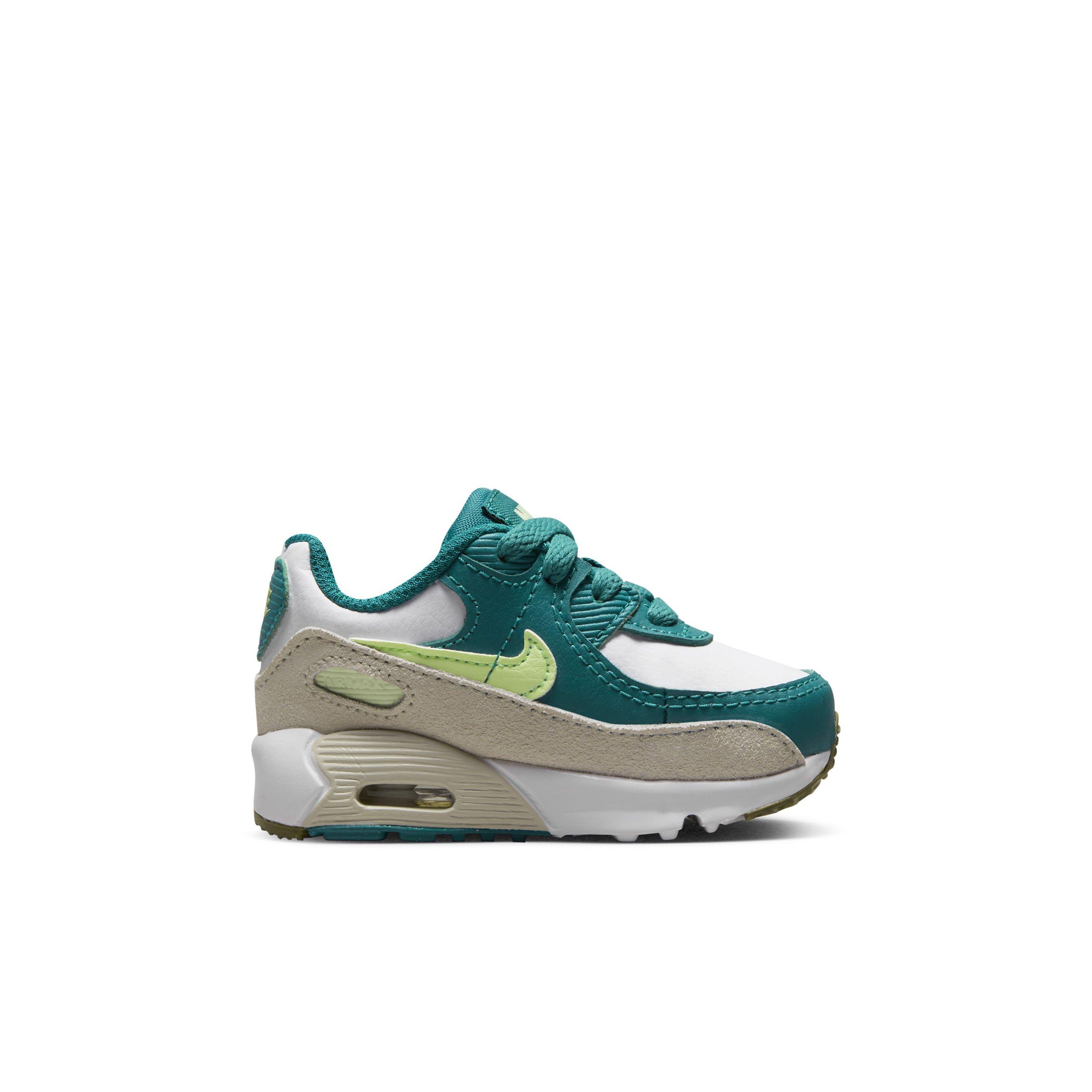 Nike Air Max 90 LTR "White/Barely Volt/Bright Spruce/Phantom" Infant Boys' Shoe - WHITE/VOLT/SPRUCE/PHANTOM Thumbnail View 1