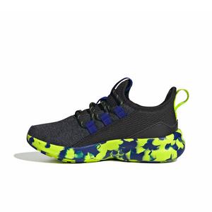 adidas Lite Racer Adapt 8.0 "Core Black/Solar Slime/Mystery Ink" Grade School Boys' Shoe - BLACK/SLIME/INK