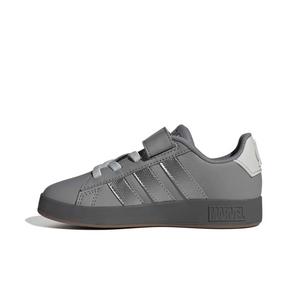 adidas Marvel Avengers Grand Court "Grey Three/Silver Metallic/Grey One" Grade School Boys' Shoe - GREY/SILVER/GREY