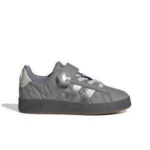 adidas Marvel Avengers Grand Court "Grey Three/Silver Metallic/Grey One" Grade School Boys' Shoe - GREY/SILVER/GREY