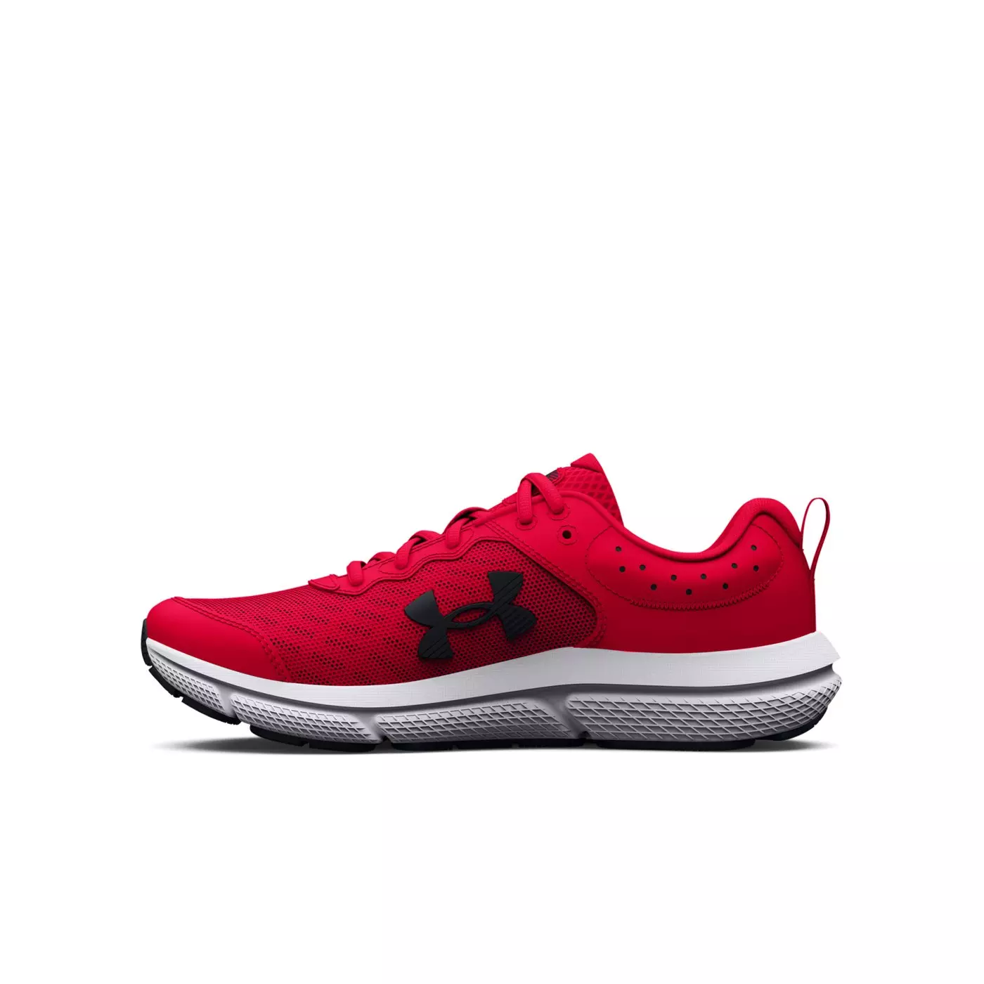 Under Armour Assert 10 Wide "Red/Black" Grade School Boys' Running Shoe - RED/BLACK