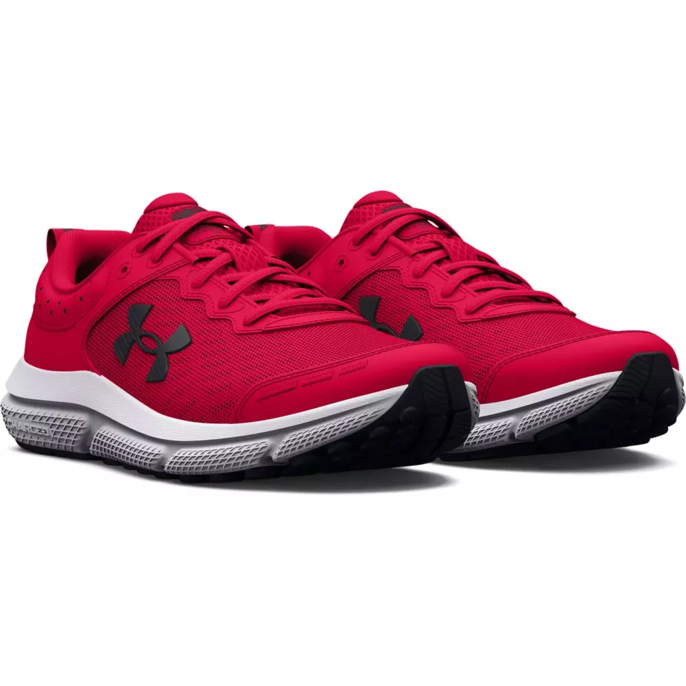 Under Armour Assert 10 Wide "Red/Black" Grade School Boys' Running Shoe - RED/BLACK