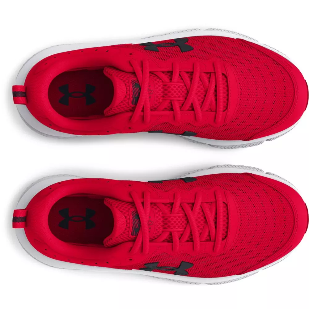 Under Armour Assert 10 Wide "Red/Black" Grade School Boys' Running Shoe - RED/BLACK