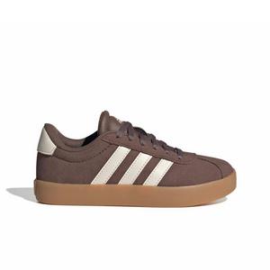 adidas VL Court 3.0 "Earth Strata/Chalk White/Gum 3" Grade School Girls' Shoe - EARTH/WHITE/GUM