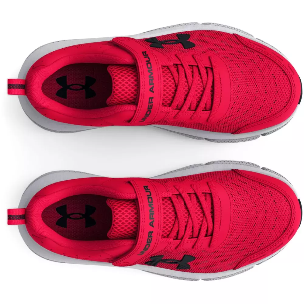Under Armour Assert 10 AC Wide "Red/Black" Preschool Boys' Running Shoe - RED/BLACK