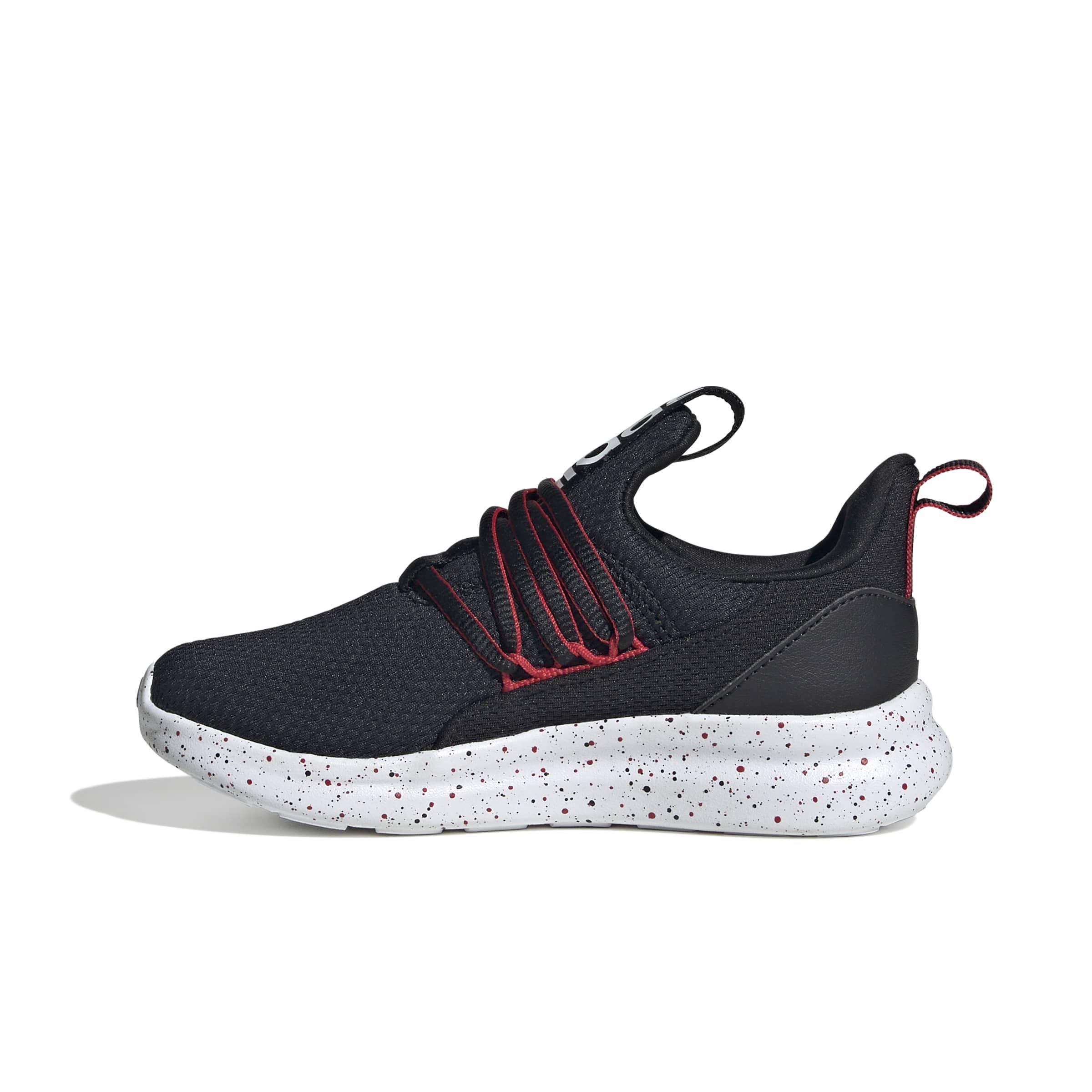 adidas Lite Racer Adapt 7.0 "Core Black/Ftwr White/Better Scarlet" Grade School Boys' Shoe - BLACK/WHITE/SCARLET
