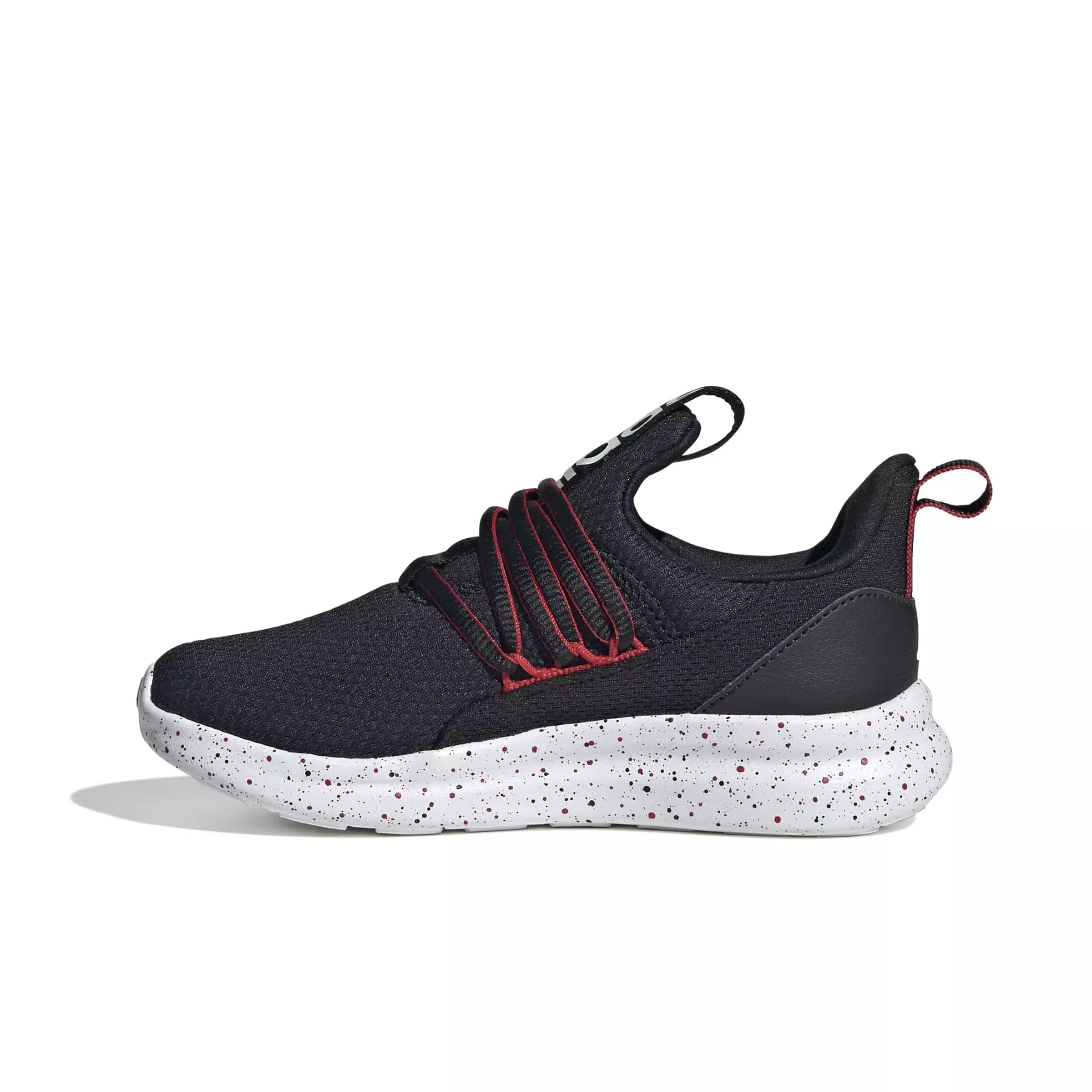 adidas Lite Racer Adapt 7.0 "Core Black/Ftwr White/Better Scarlet" Grade School Boys' Shoe - BLACK/WHITE/SCARLET