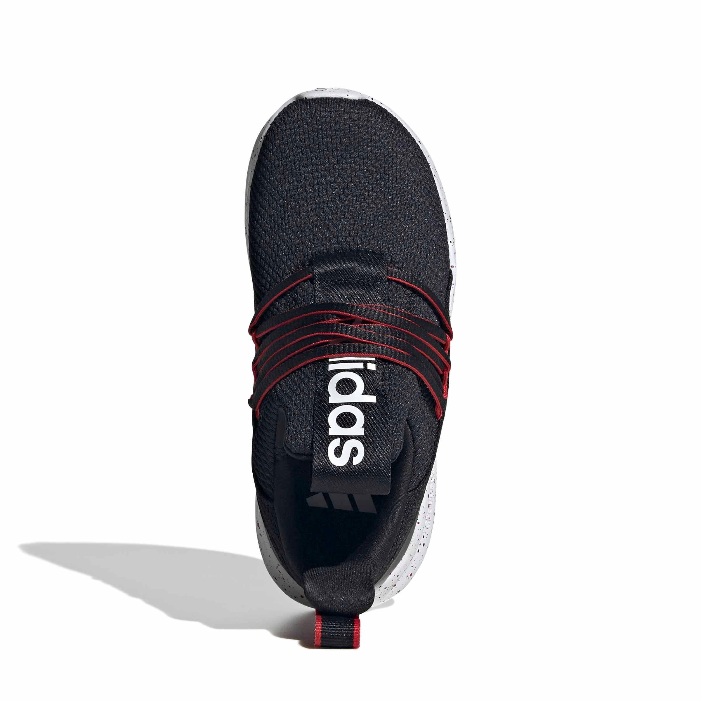 adidas Lite Racer Adapt 7.0 "Core Black/Ftwr White/Better Scarlet" Grade School Boys' Shoe - BLACK/WHITE/SCARLET