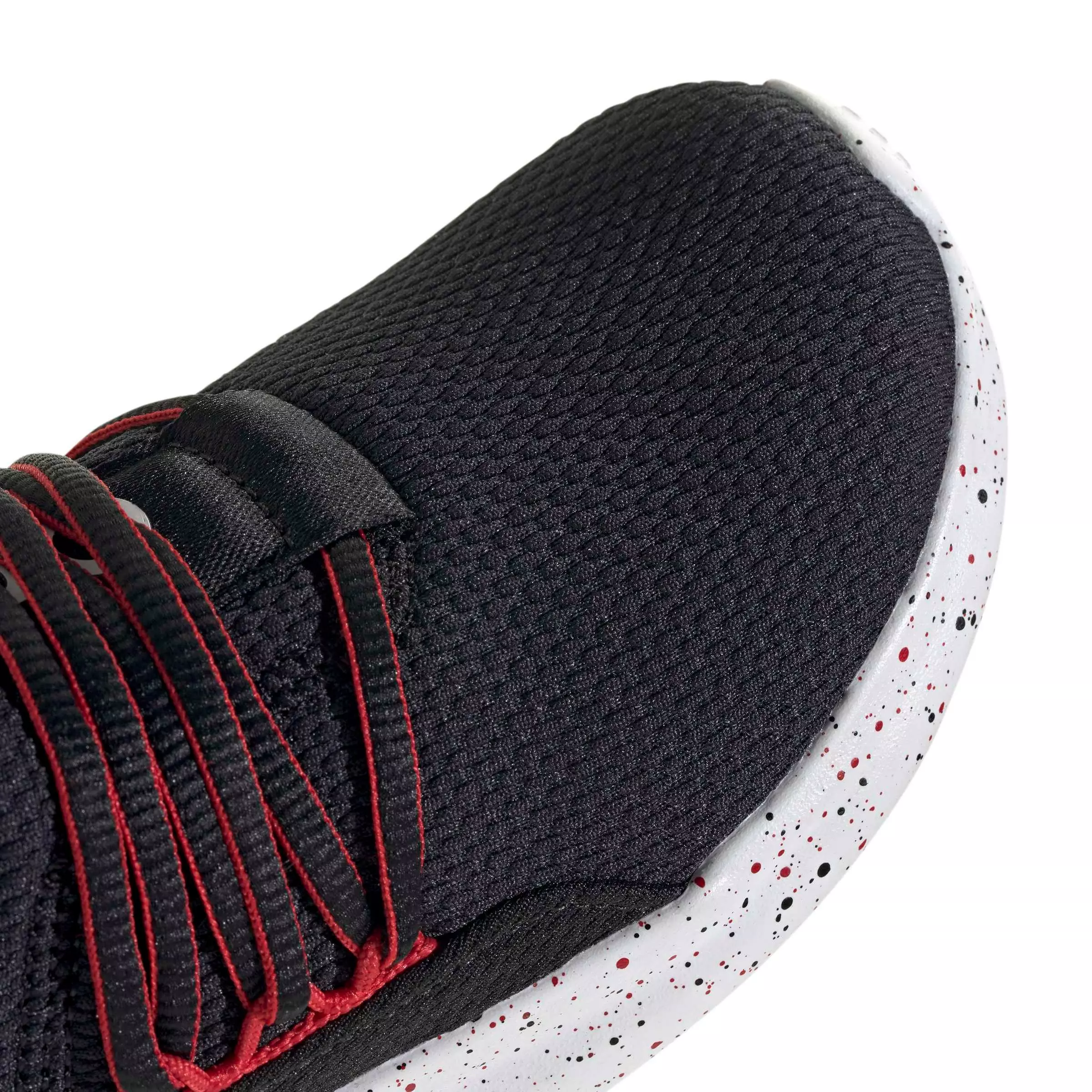 adidas Lite Racer Adapt 7.0 "Core Black/Ftwr White/Better Scarlet" Grade School Boys' Shoe - BLACK/WHITE/SCARLET