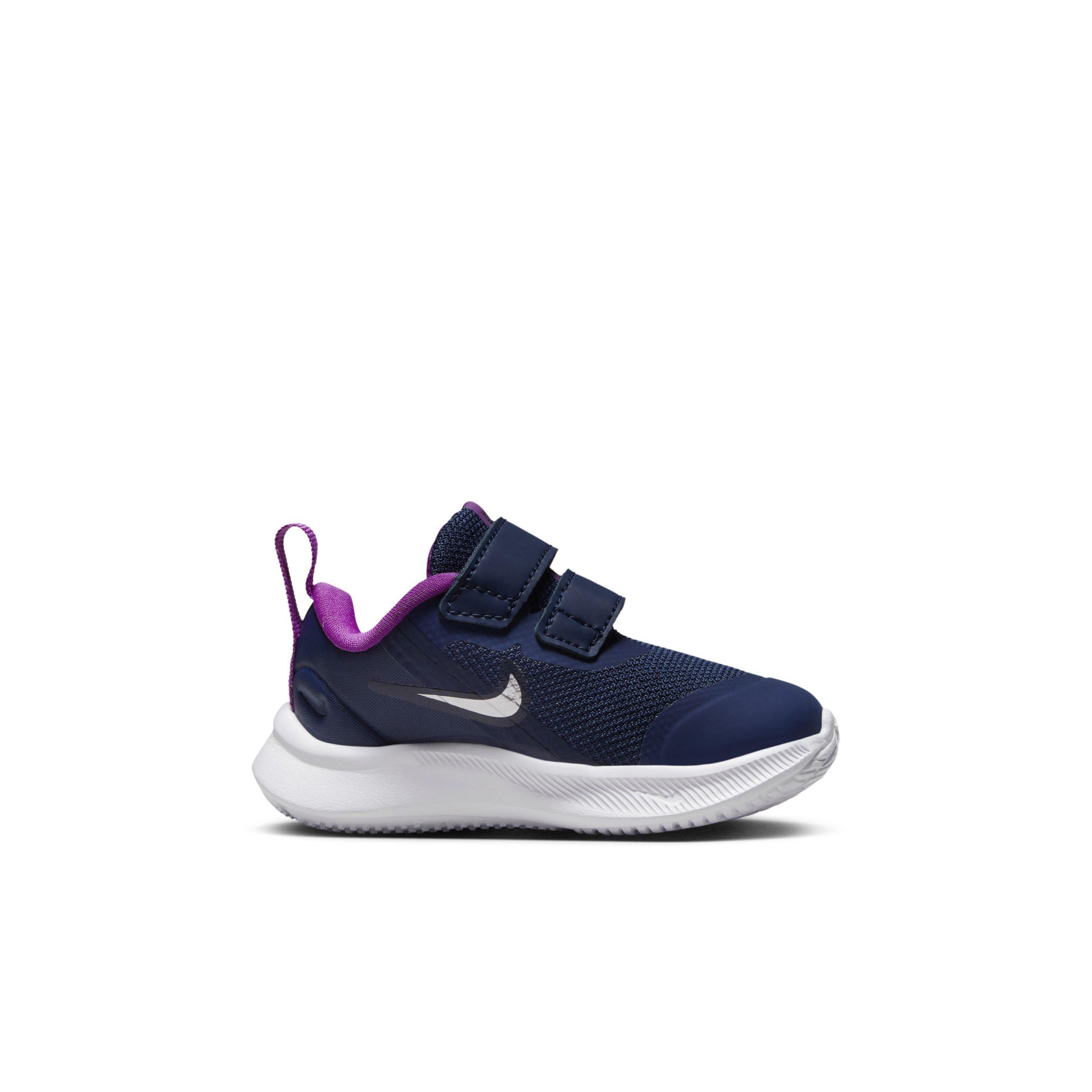 Nike Star Runner 3 "Midnight Navy/Metallic Silver" Infant Boys' Running Shoe - NAVY/SILVER Thumbnail View 1