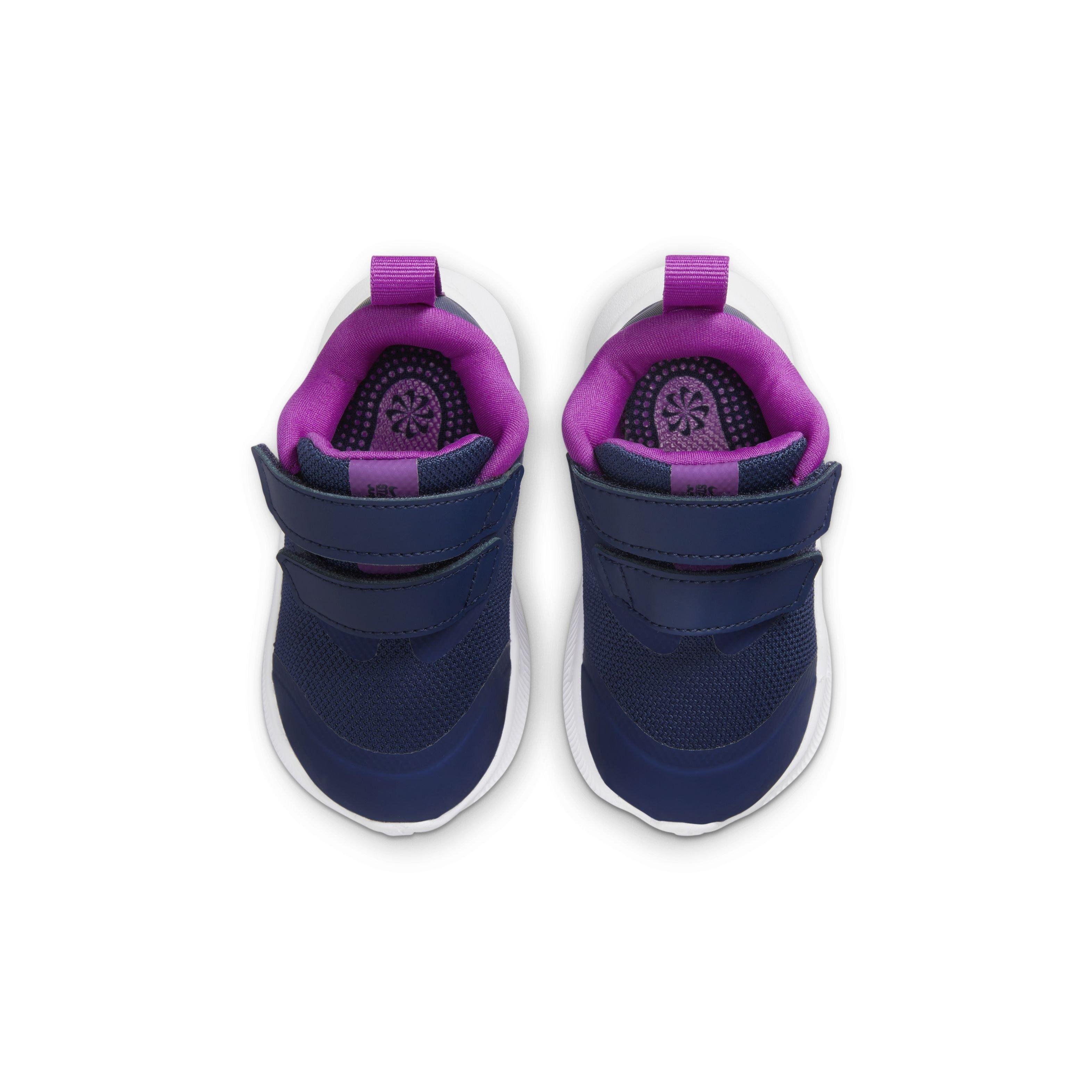 Nike Star Runner 3 "Midnight Navy/Metallic Silver" Infant Boys' Running Shoe - NAVY/SILVER Thumbnail View 4