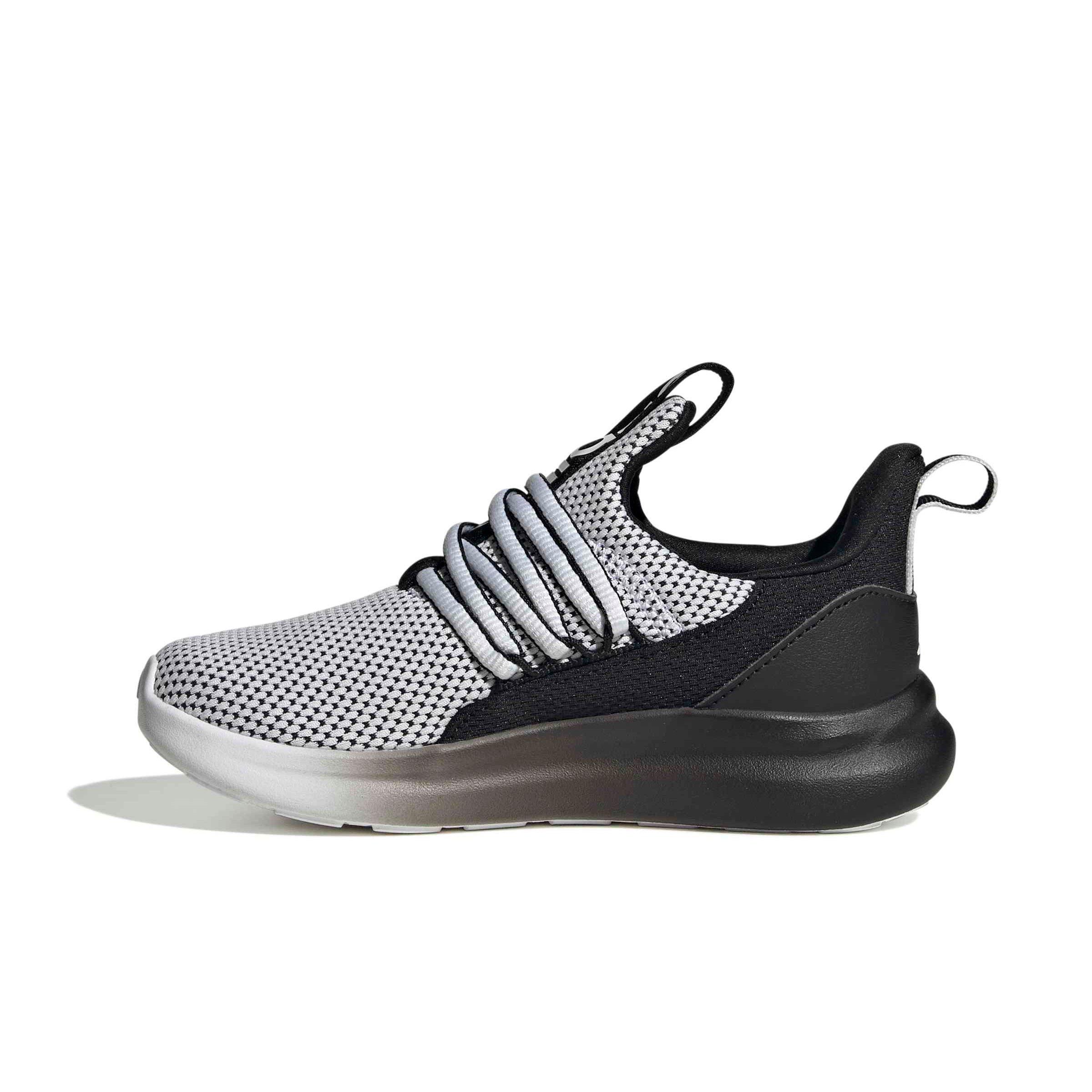 adidas Lite Racer Adapt 7.0 "Ftwr White/Core Black/Ftwr White" Grade School Boys' Shoe - WHITE/BLACK/WHITE