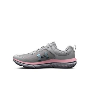 Under Armour Assert 10 "Halo Grey/Pink Sugar" Grade School Girls' Running Shoe