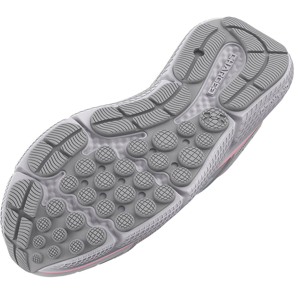 Under Armour Assert 10 Grade School Girls' "Halo Grey/Pink Sugar" Running Shoe