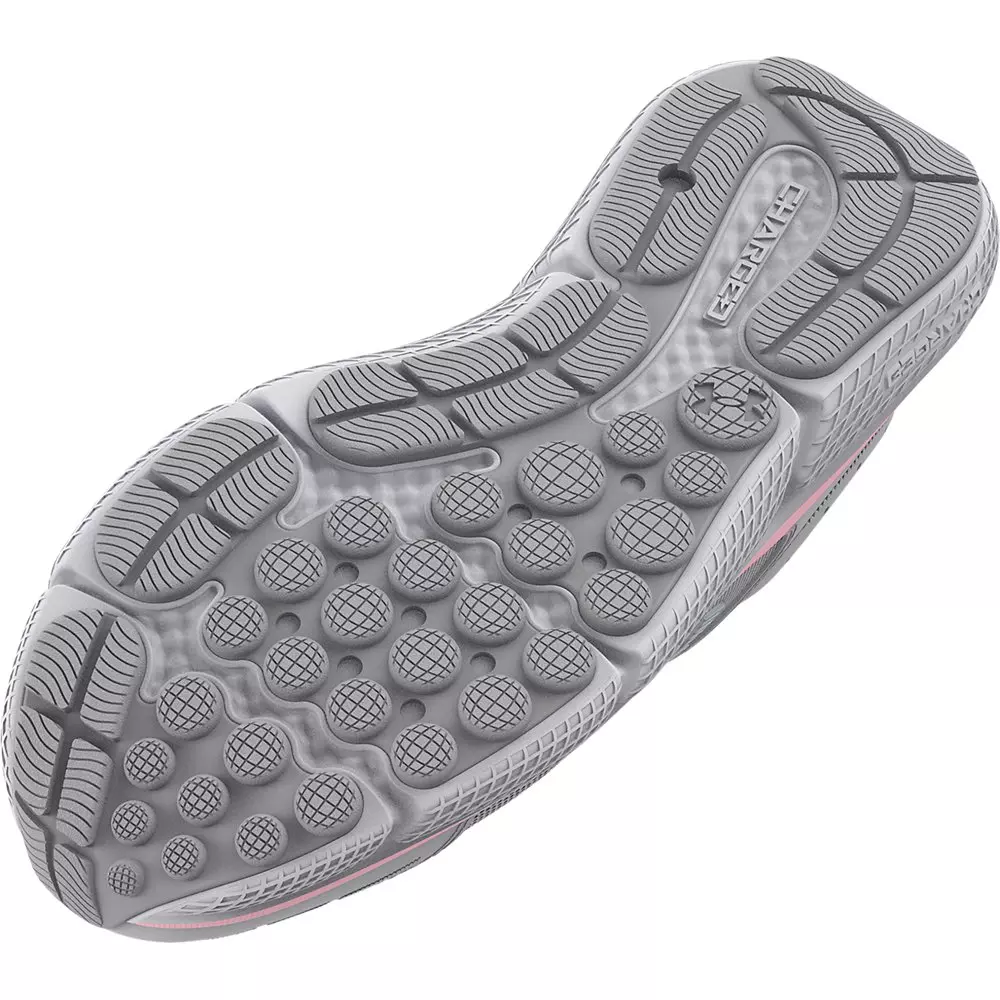 Under Armour Assert 10 "Halo Grey/Pink Sugar" Grade School Girls' Running Shoe - GREY/PINK