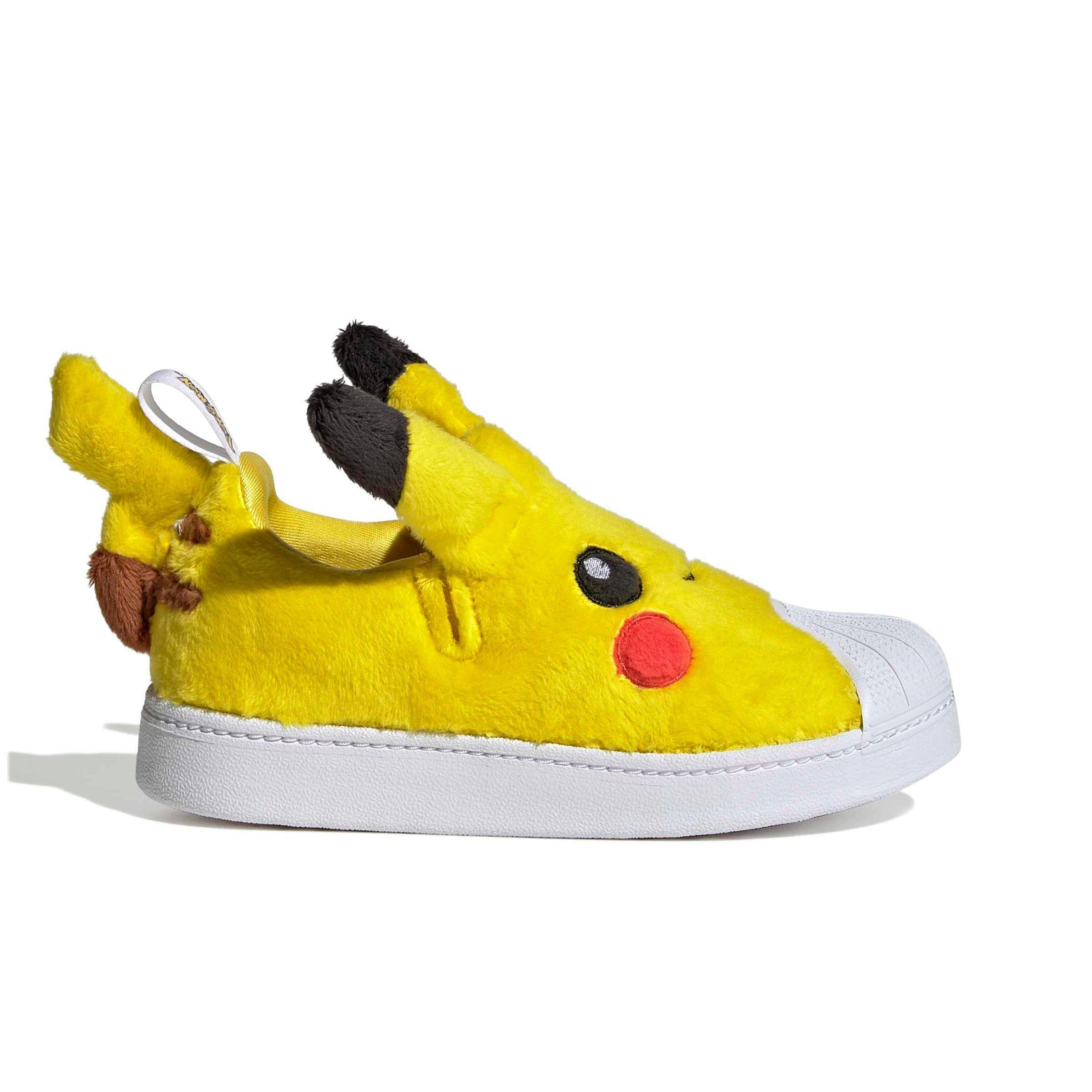 adidas Originals Pokémon Superstar Quickon "Pikachu" Grade School Kids' Shoe - YELLOW/BLACK/WHITE