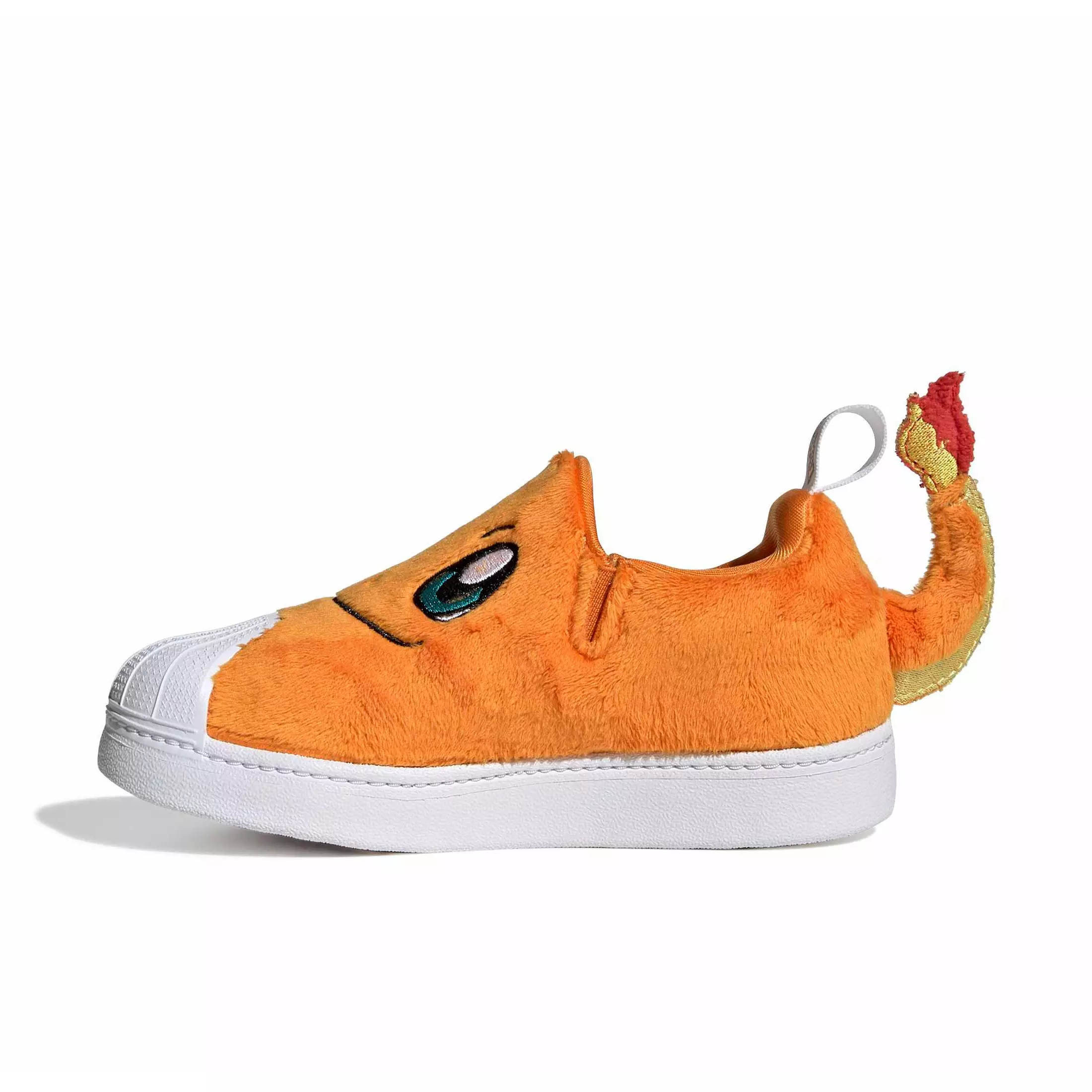 adidas Originals Pok&eacute;mon Superstar Quickon "Charmander" Grade School Kids' Shoe - ORANGE/WHITE/GREEN