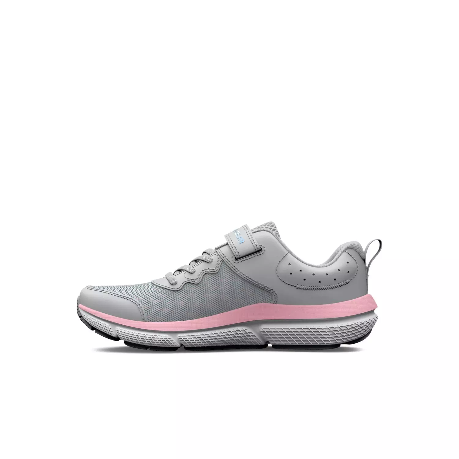 Under Armour Assert 10 AC "Halo Grey/Pink Sugar" Preschool Girls' Running Shoe - GREY/PINK