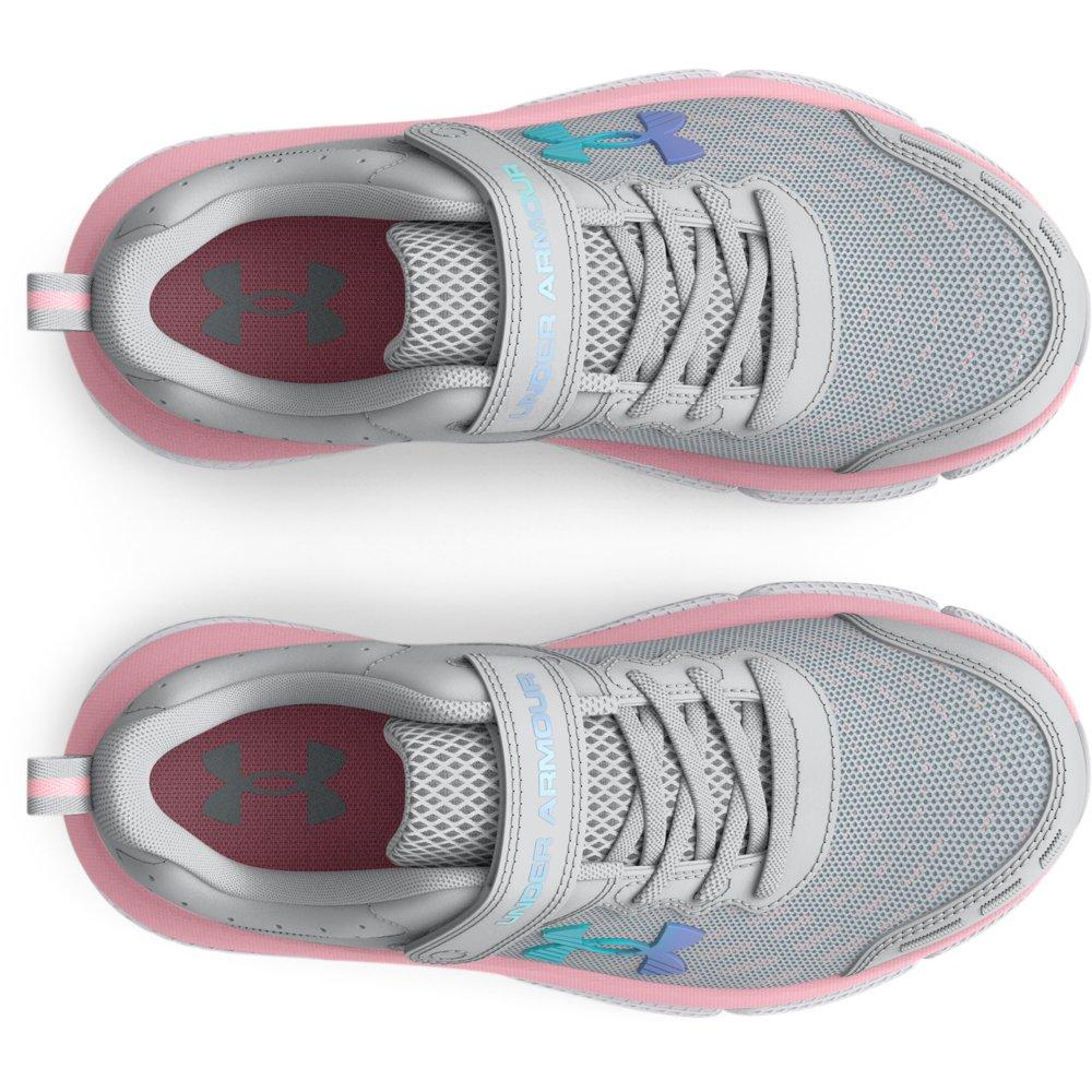 Under Armour Assert 10 AC Preschool Girls' "Halo Grey/Pink Sugar" Running Shoe