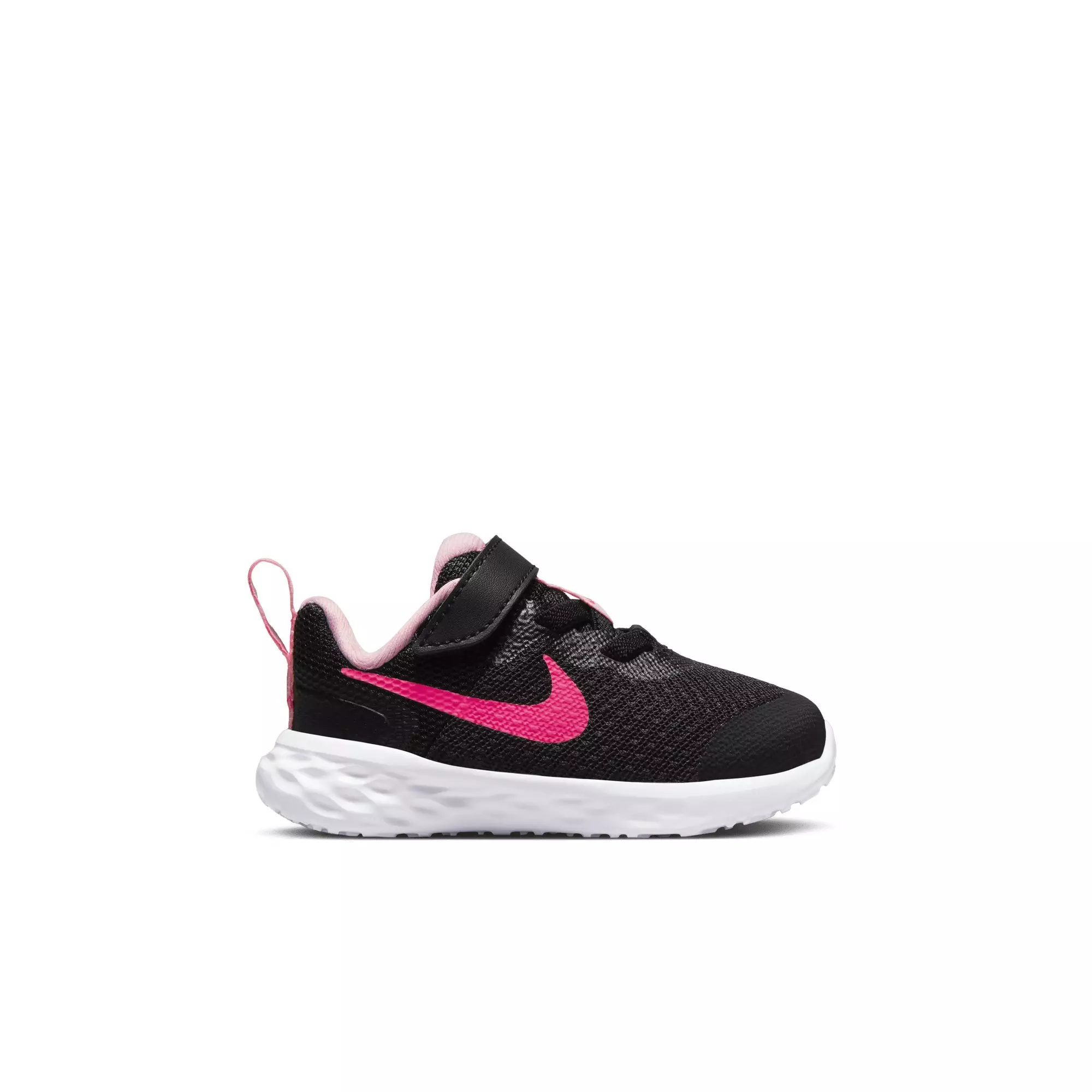 Nike Revolution 6 "Black/Hyper Pink/Pink Foam" Infant Girls' Running Shoe - BLACK/PINK/PINK