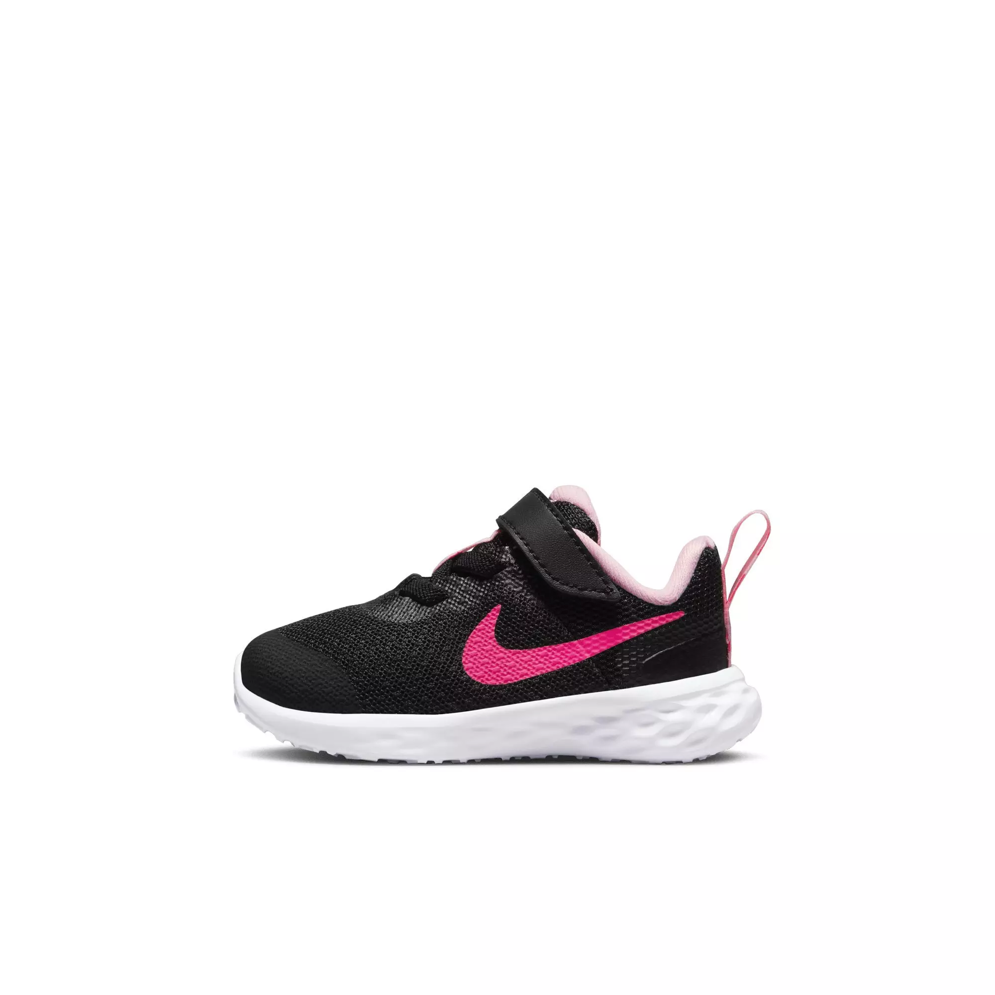 Nike Revolution 6 "Black/Hyper Pink/Pink Foam" Infant Girls' Running Shoe - BLACK/PINK/PINK