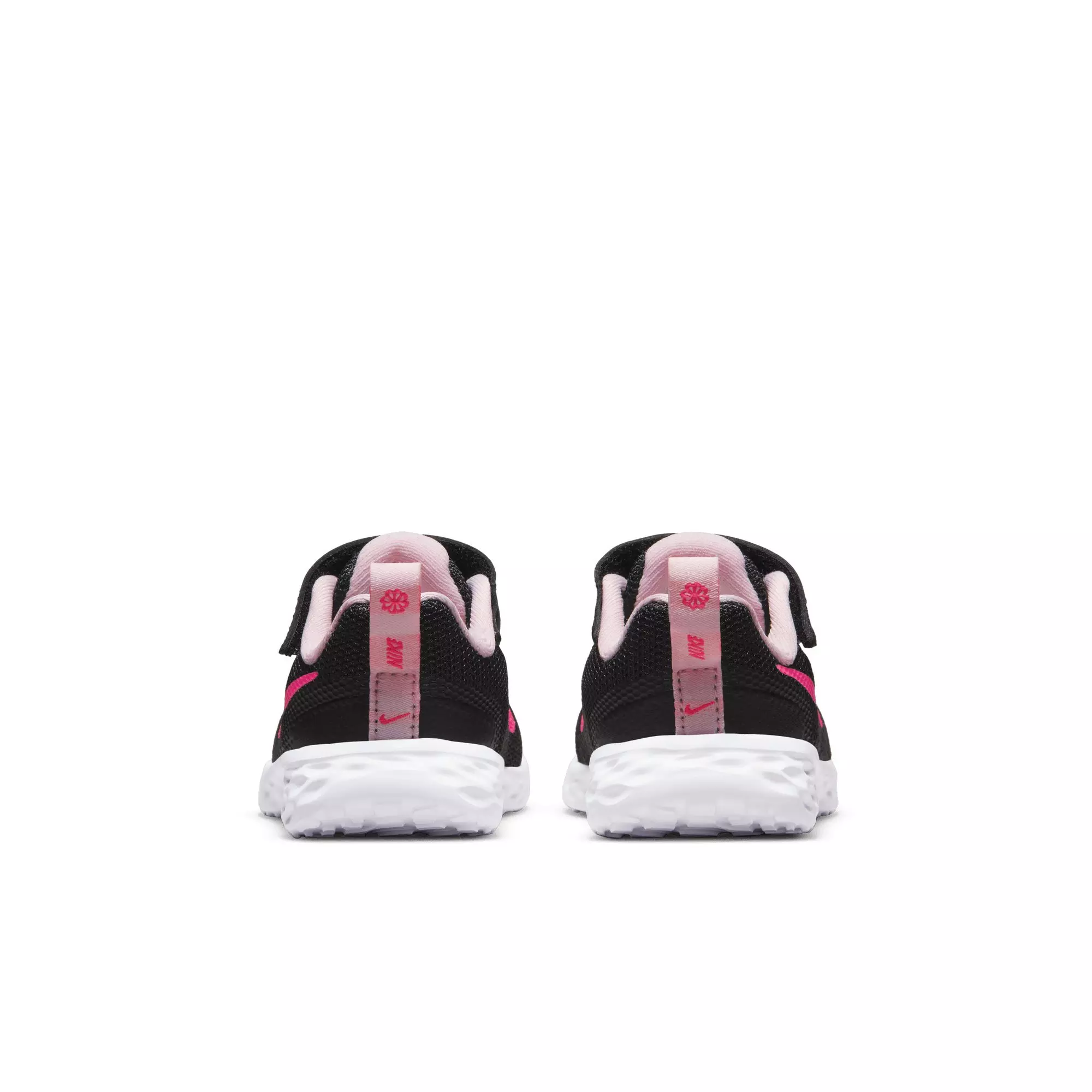 Nike Revolution 6 "Black/Hyper Pink/Pink Foam" Infant Girls' Running Shoe - BLACK/PINK/PINK